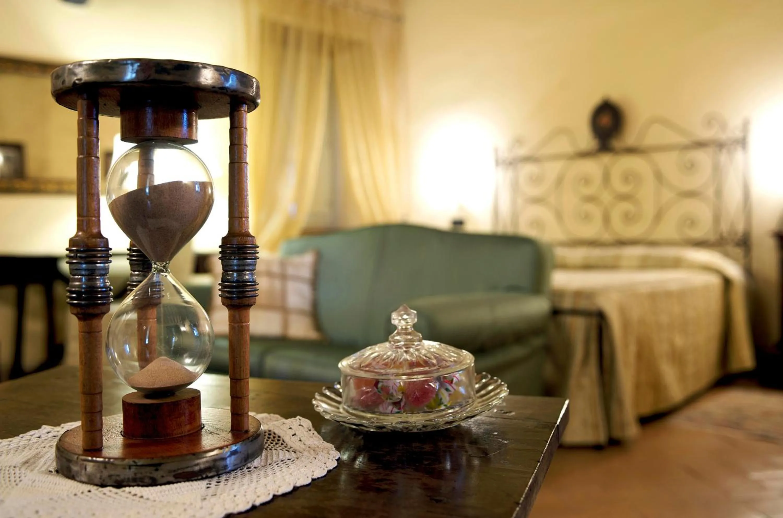 Decorative detail, Bed in Palazzo Leti Residenza d'Epoca