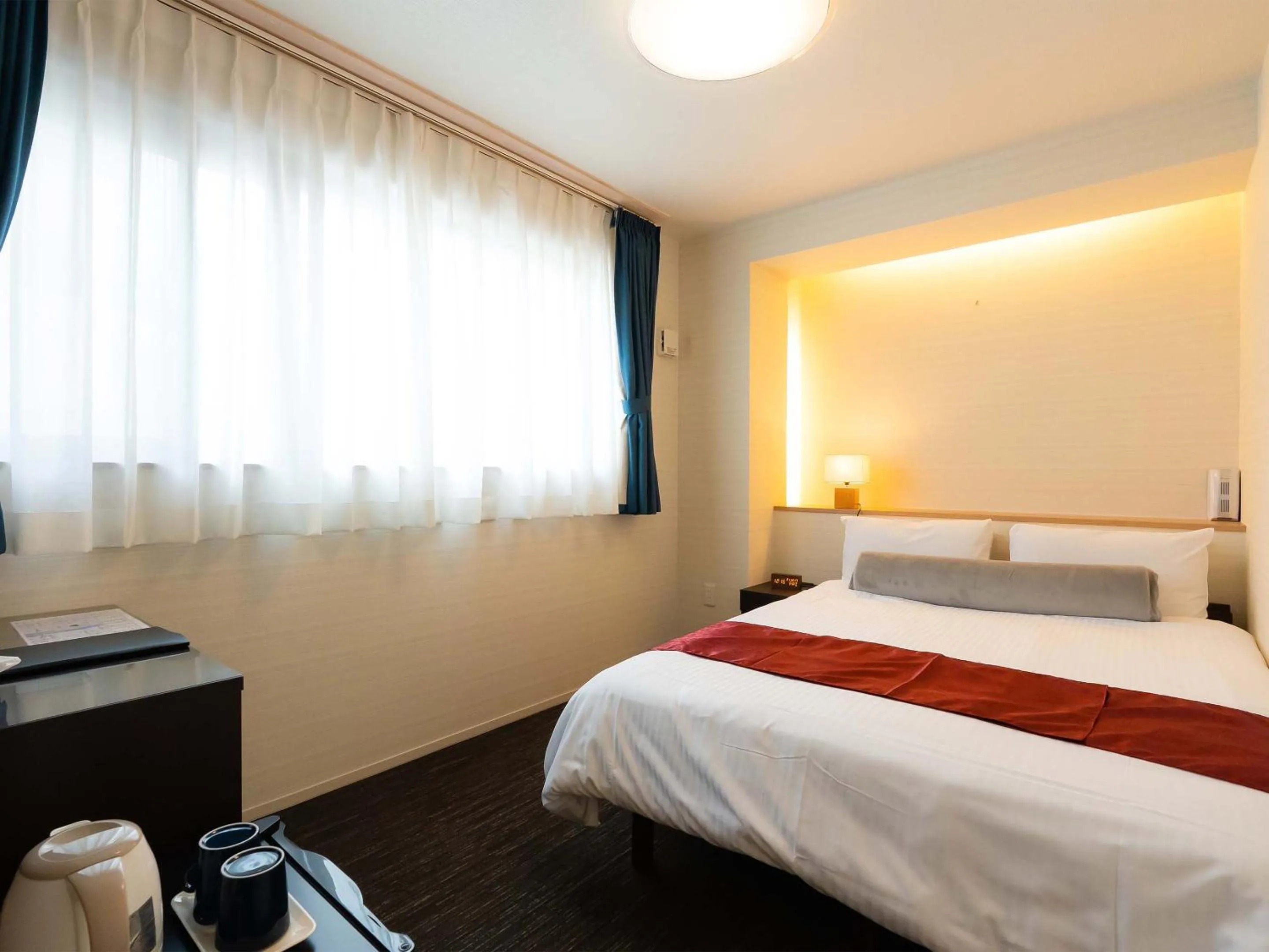 Bed in Kyoto inn Mio