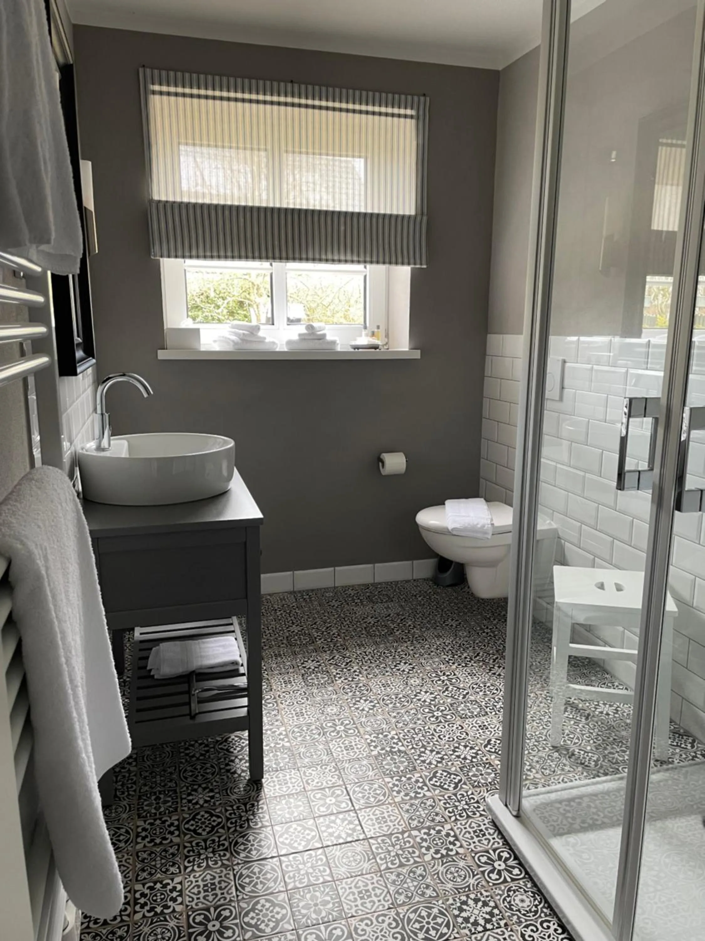 Bathroom in Friesen-Lodge Ferienwohnungen