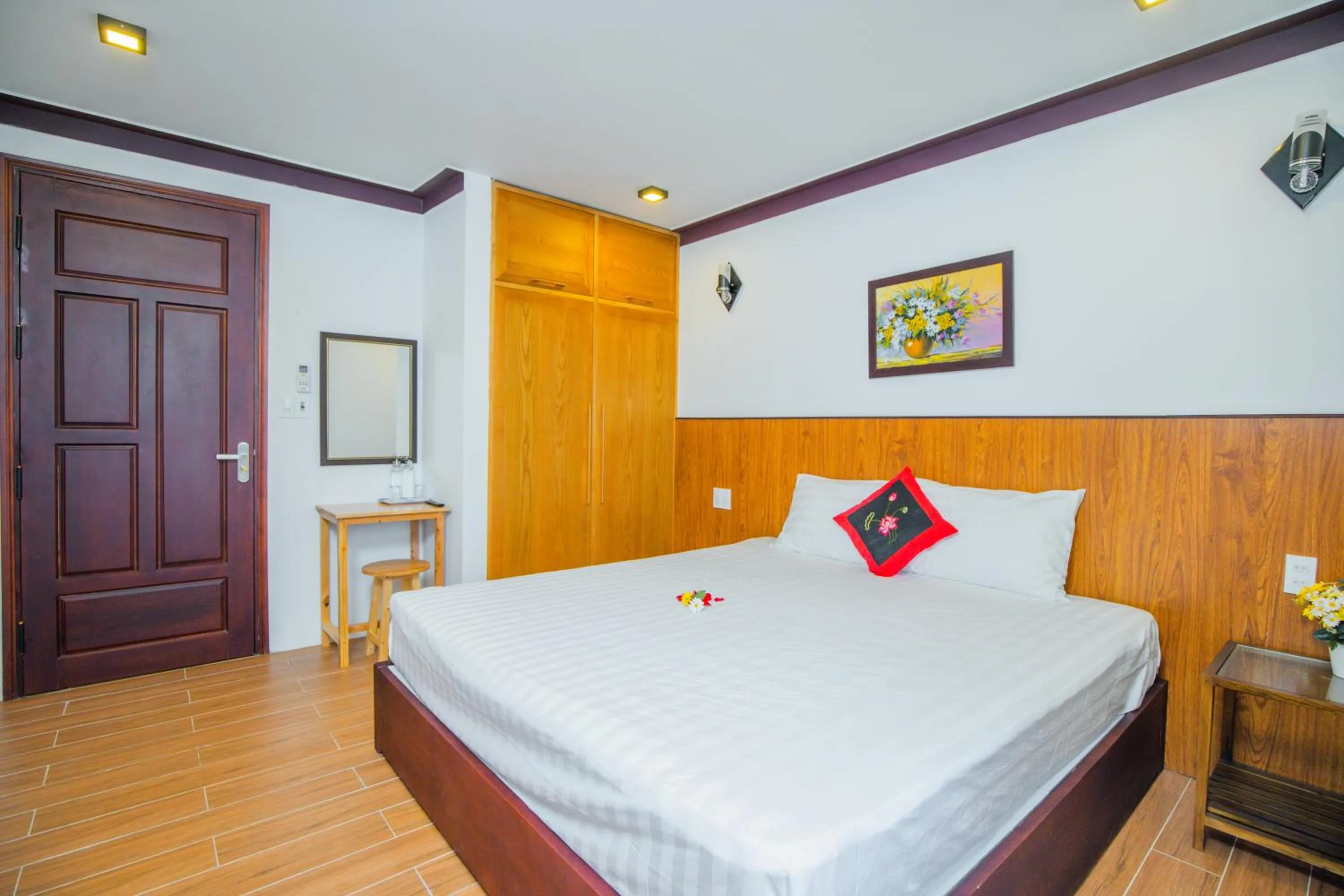 Bed in SenDa Villa & Apartment Hoi An