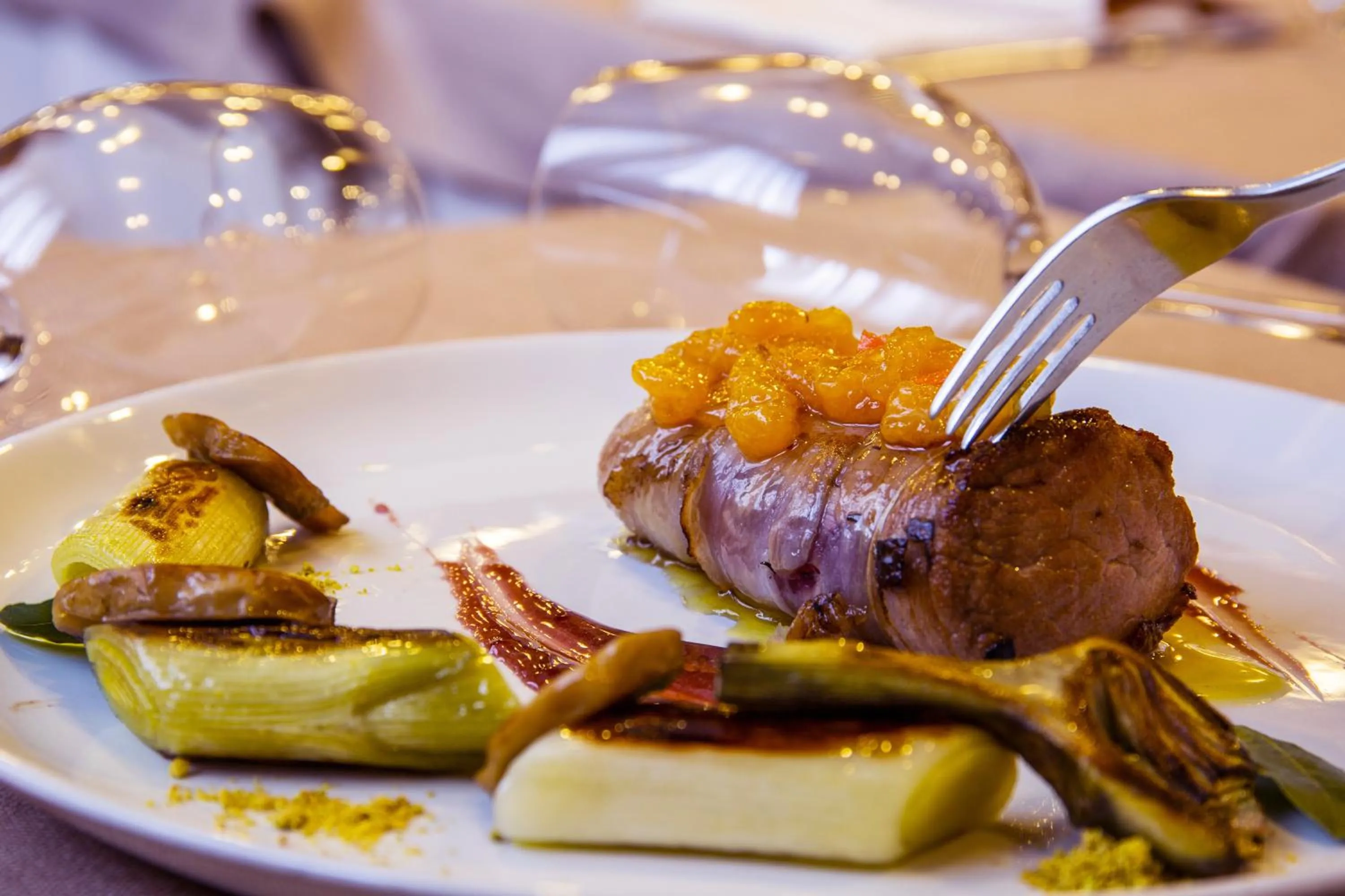 Food close-up in Hotel Les Jumeaux Courmayeur