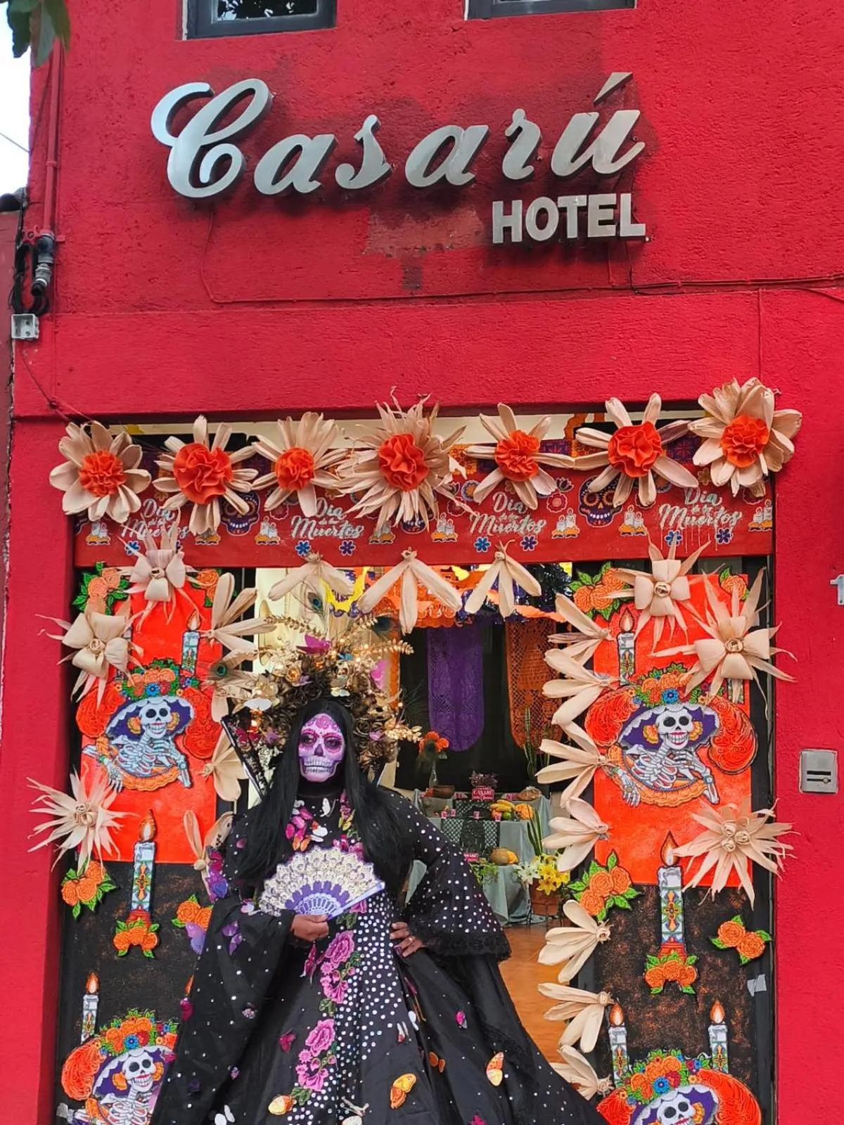 Facade/entrance in CASARU HOTEL OAXACA