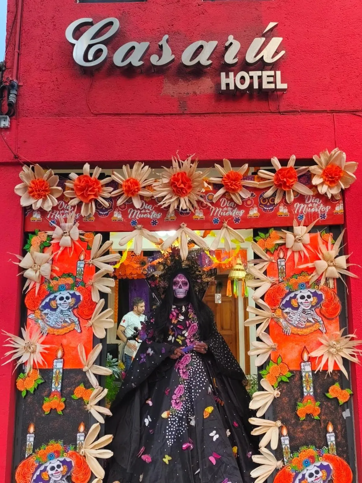 Facade/entrance in CASARU HOTEL OAXACA