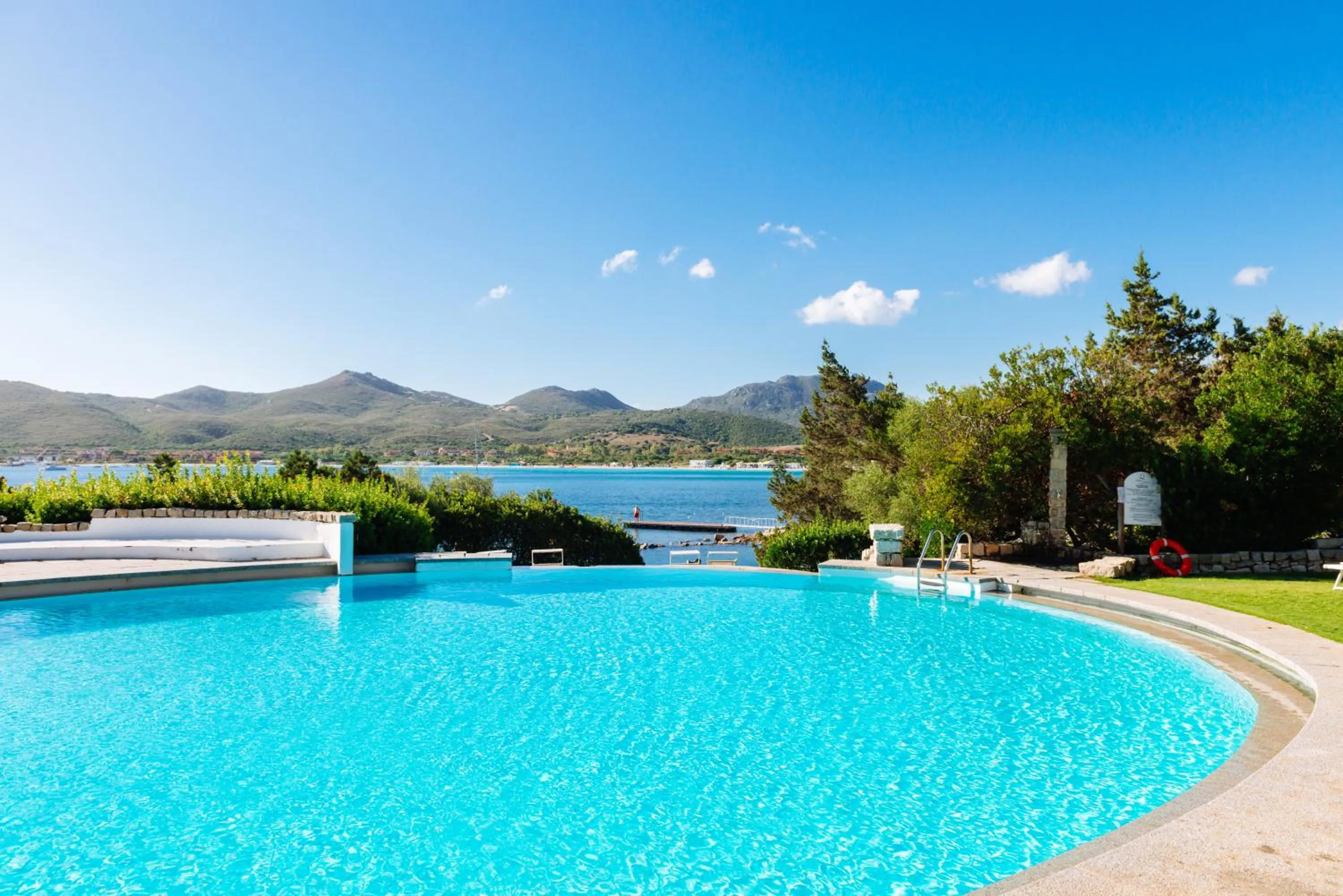 Pool view in Hotel Palumbalza Porto Rotondo