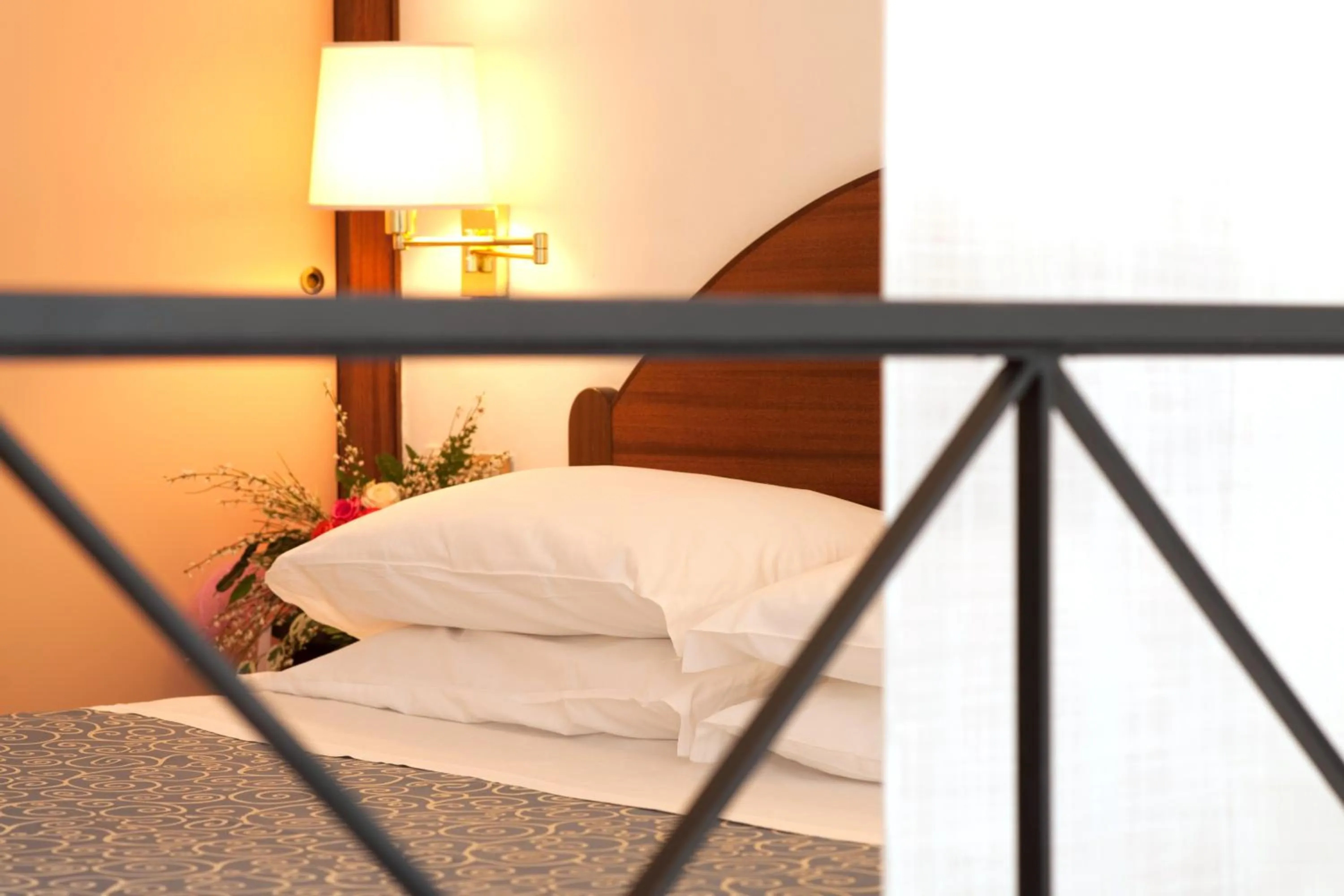 Decorative detail, Bed in Hotel Royal Positano