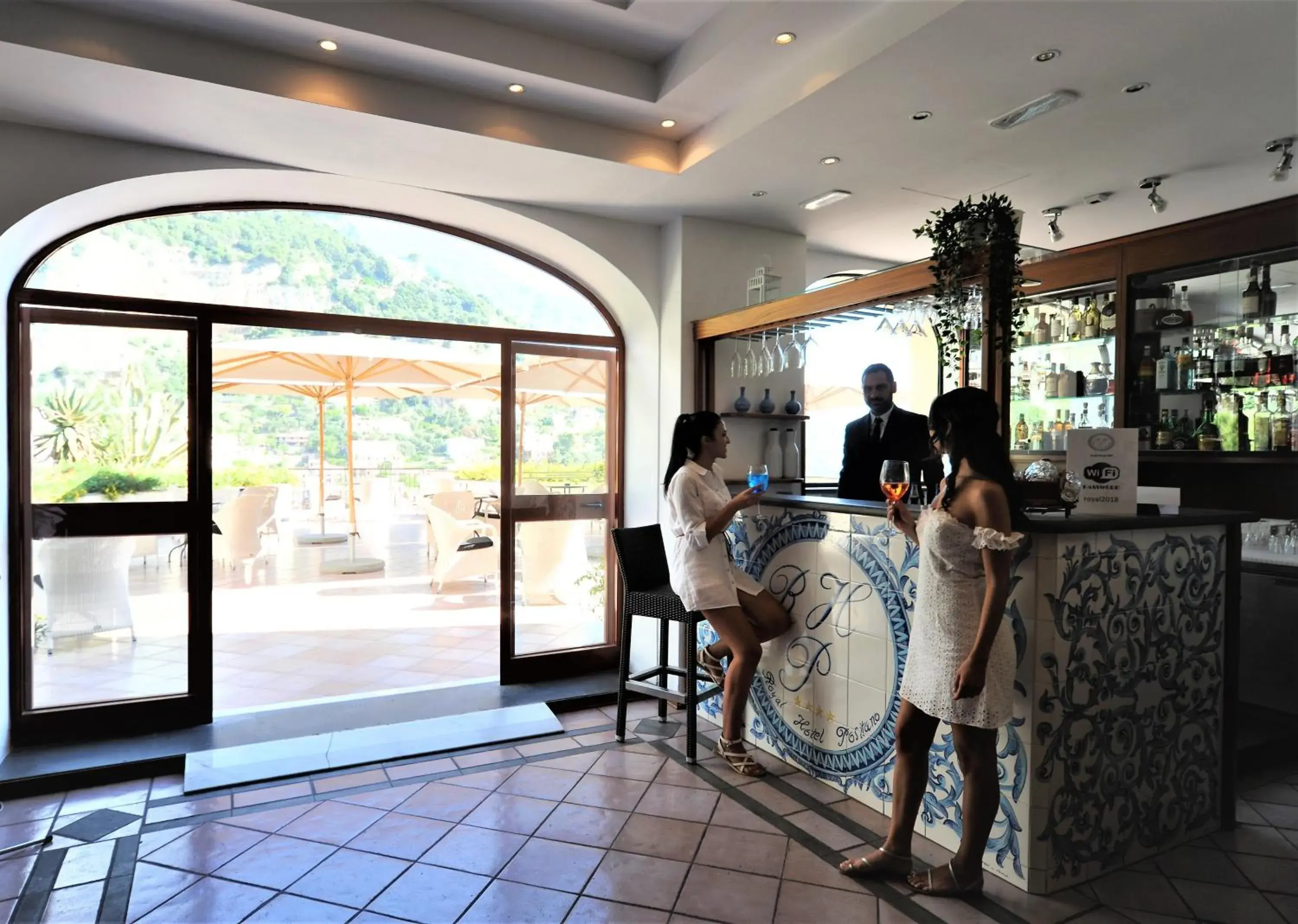 Lounge or bar in Hotel Royal Positano Lounge or bar in Hotel Royal Positano