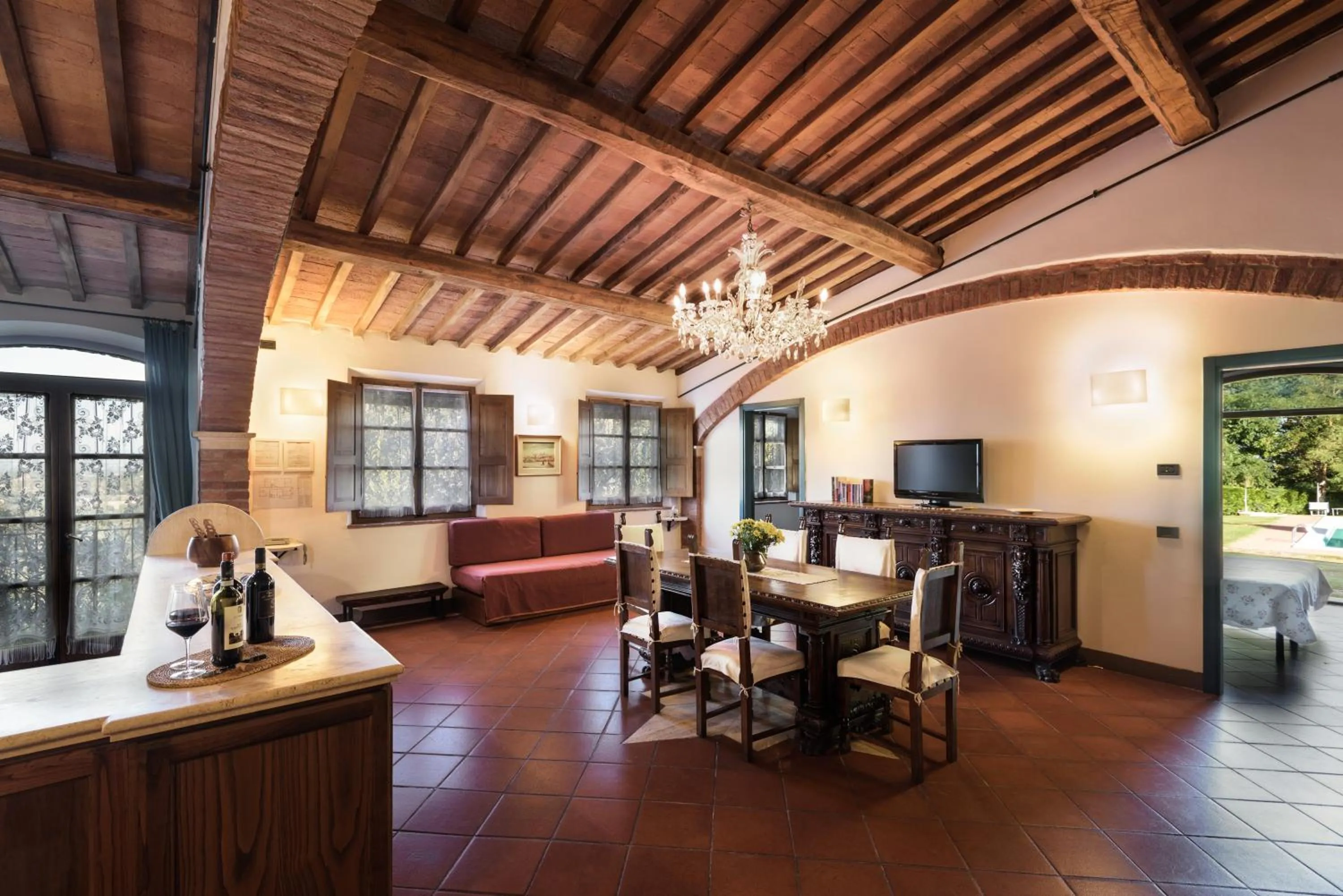 Living room in La Casa Delle Querce