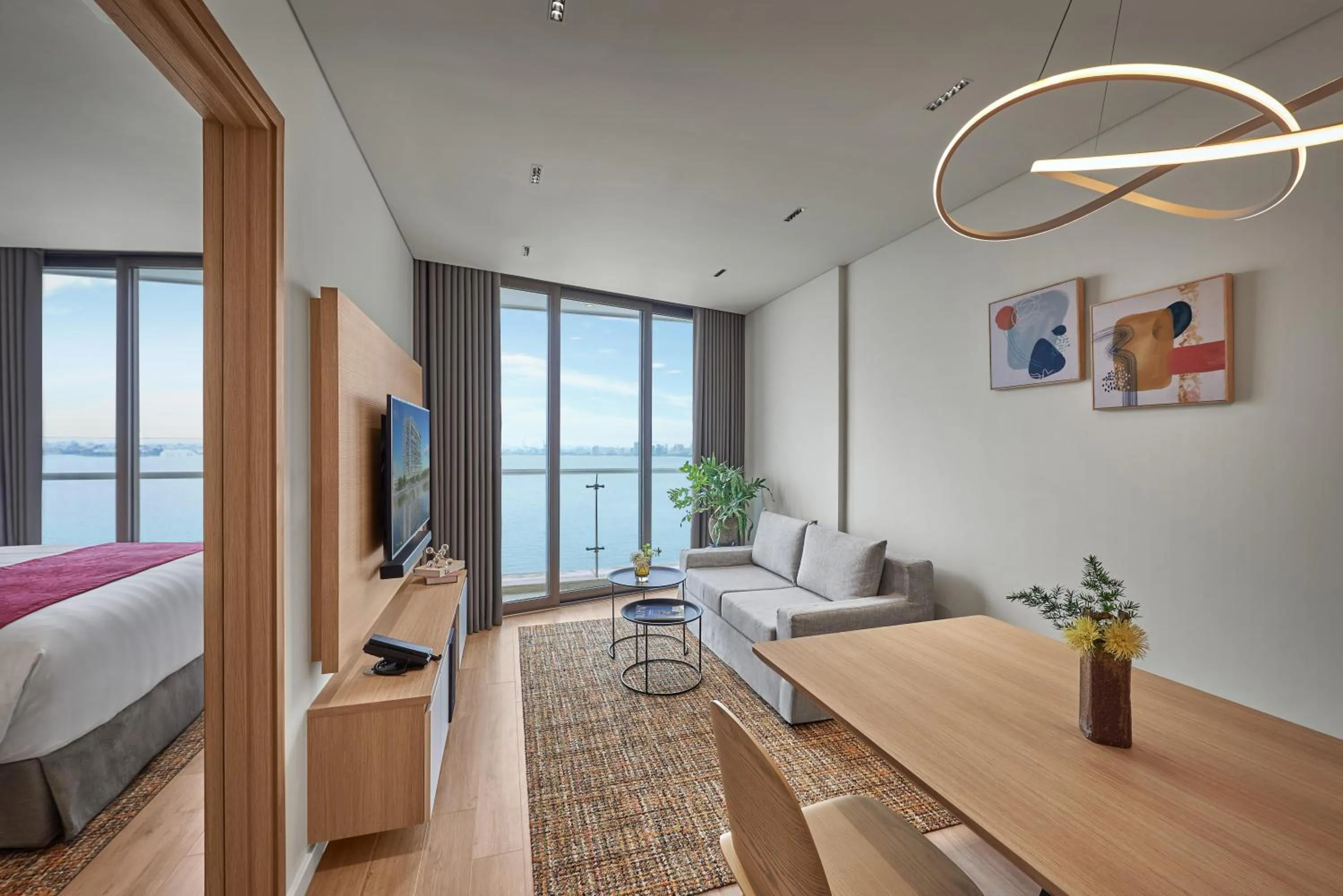 City view, Bed in PARKROYAL Serviced Suites Hanoi