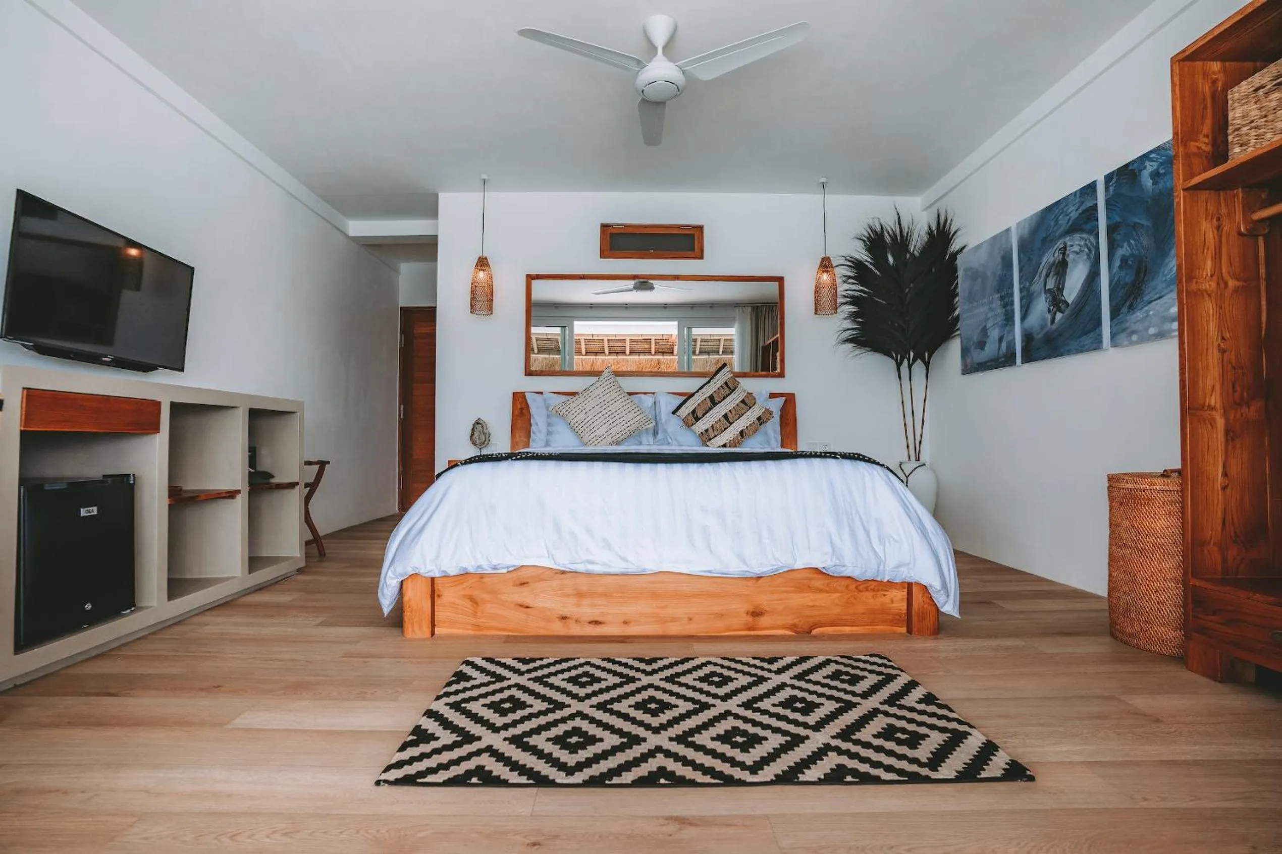 Bed in Legends Beachfront Resort