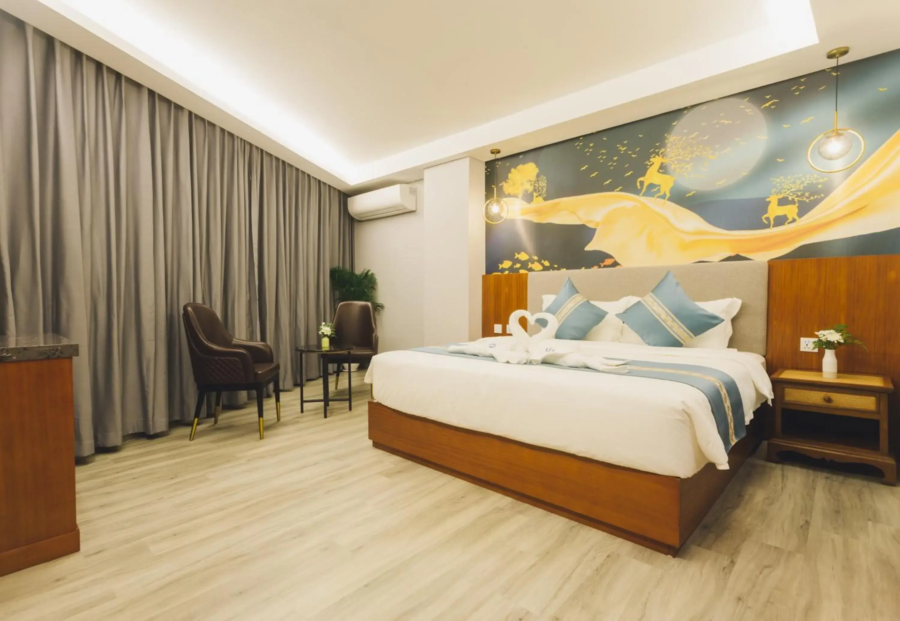 Bed in Thapae Twins Hotel Bed in Thapae Twins Hotel