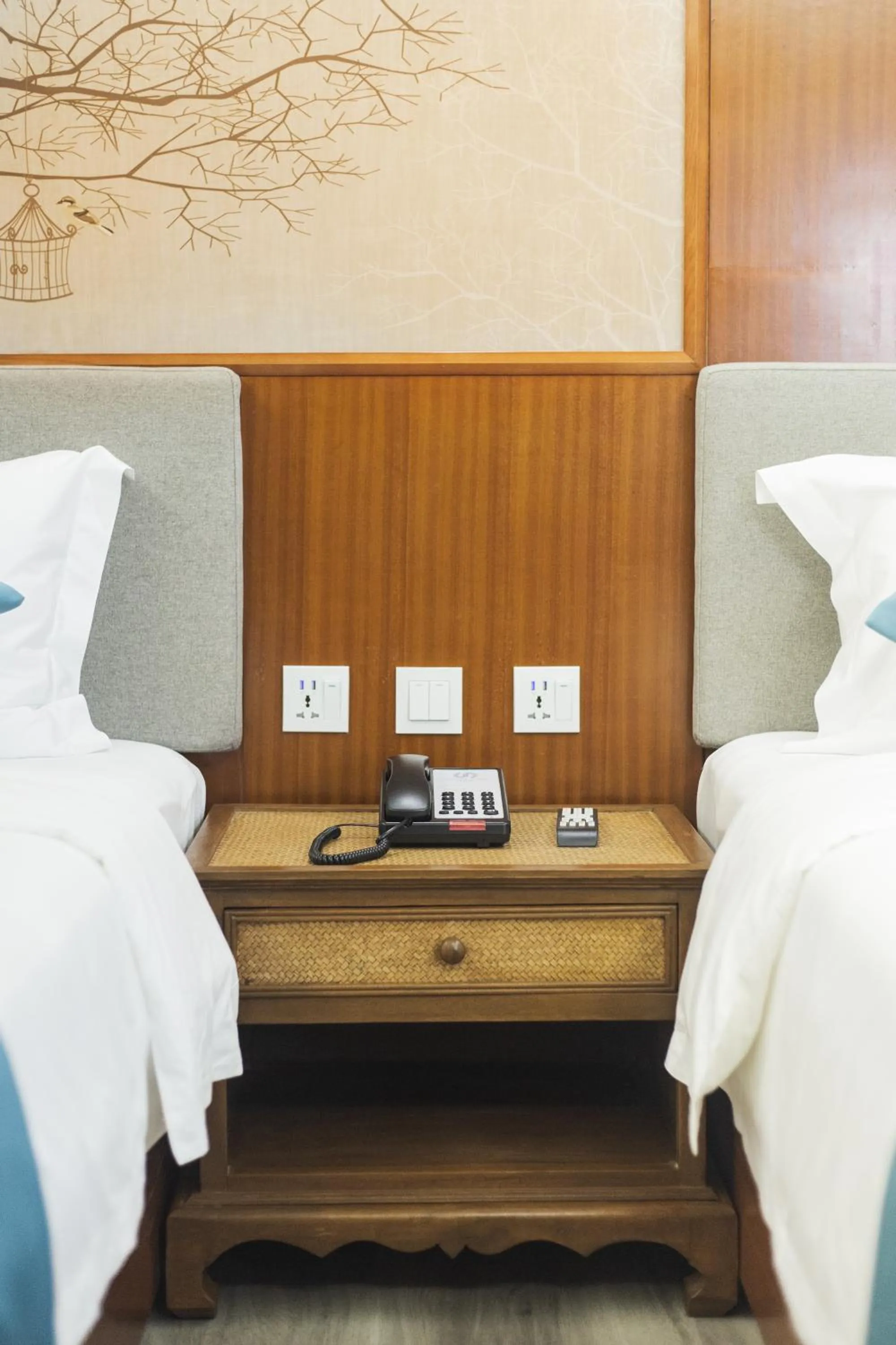 Area and facilities, Bed in Thapae Twins Hotel