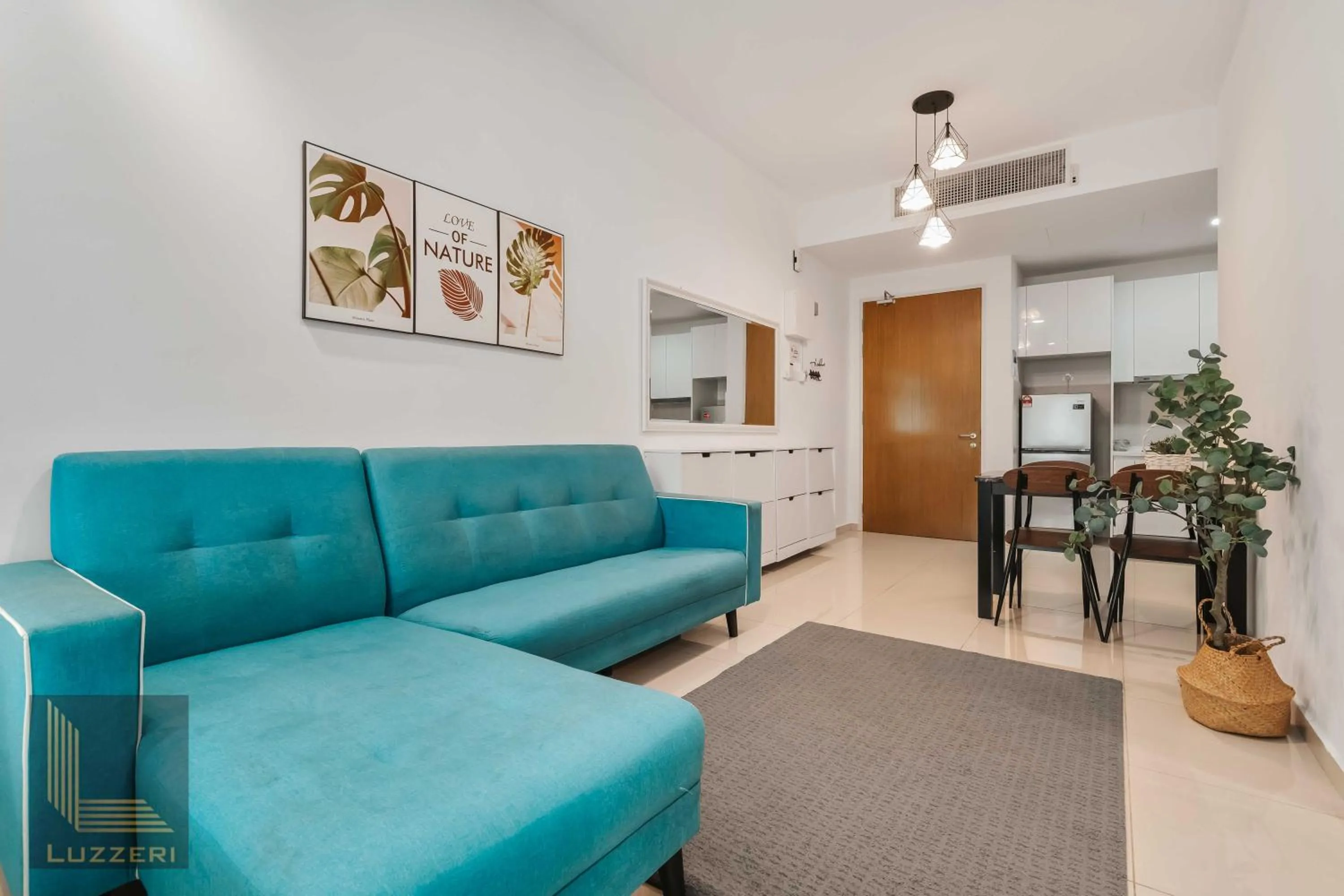 Living room in Legasi Kampung Baru Guesthouse