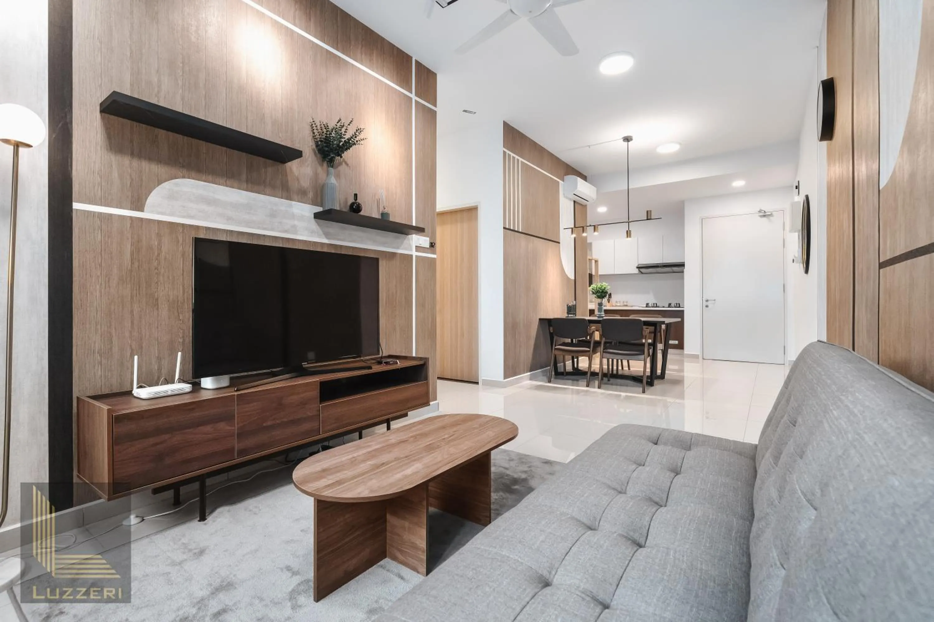 Communal lounge/ TV room in Legasi Kampung Baru Guesthouse