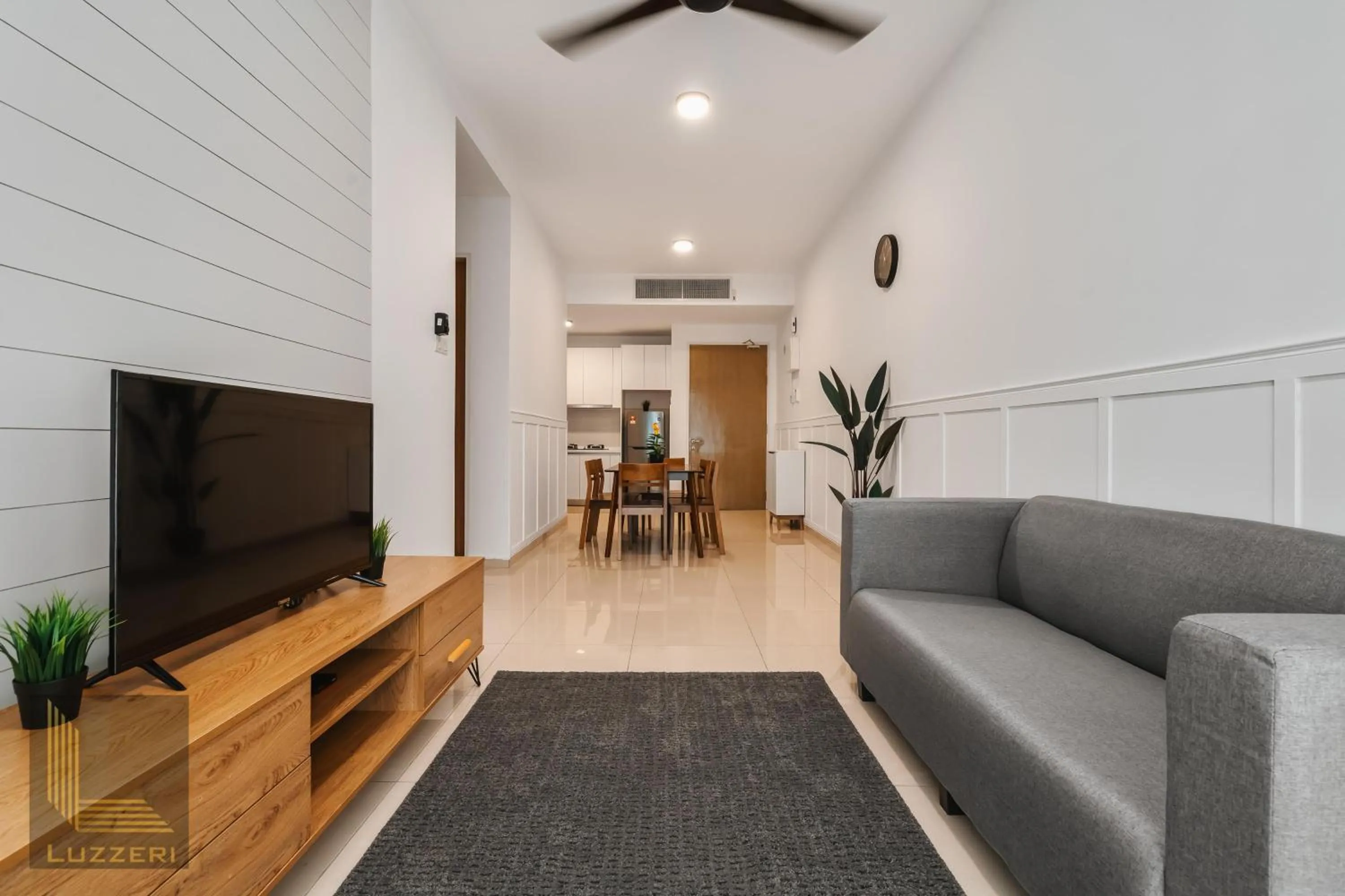 Living room in Legasi Kampung Baru Guesthouse