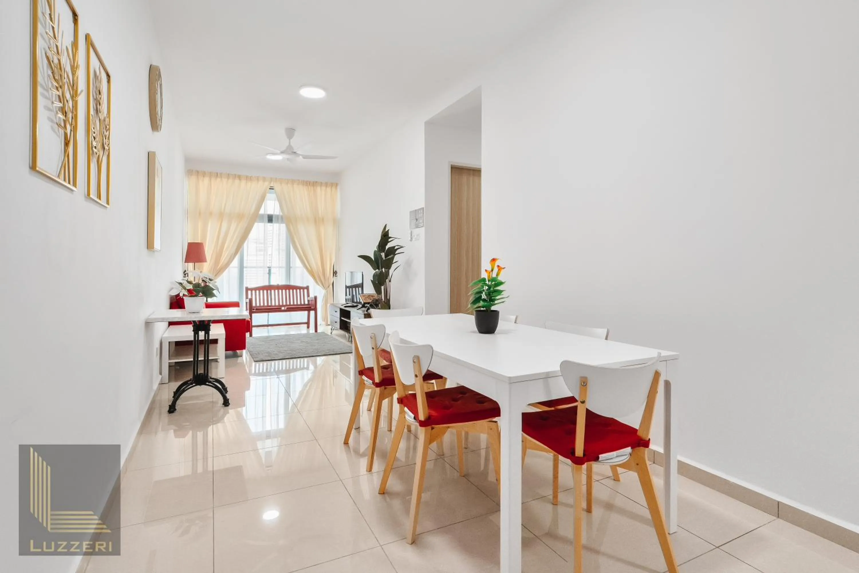 Living room in Legasi Kampung Baru Guesthouse
