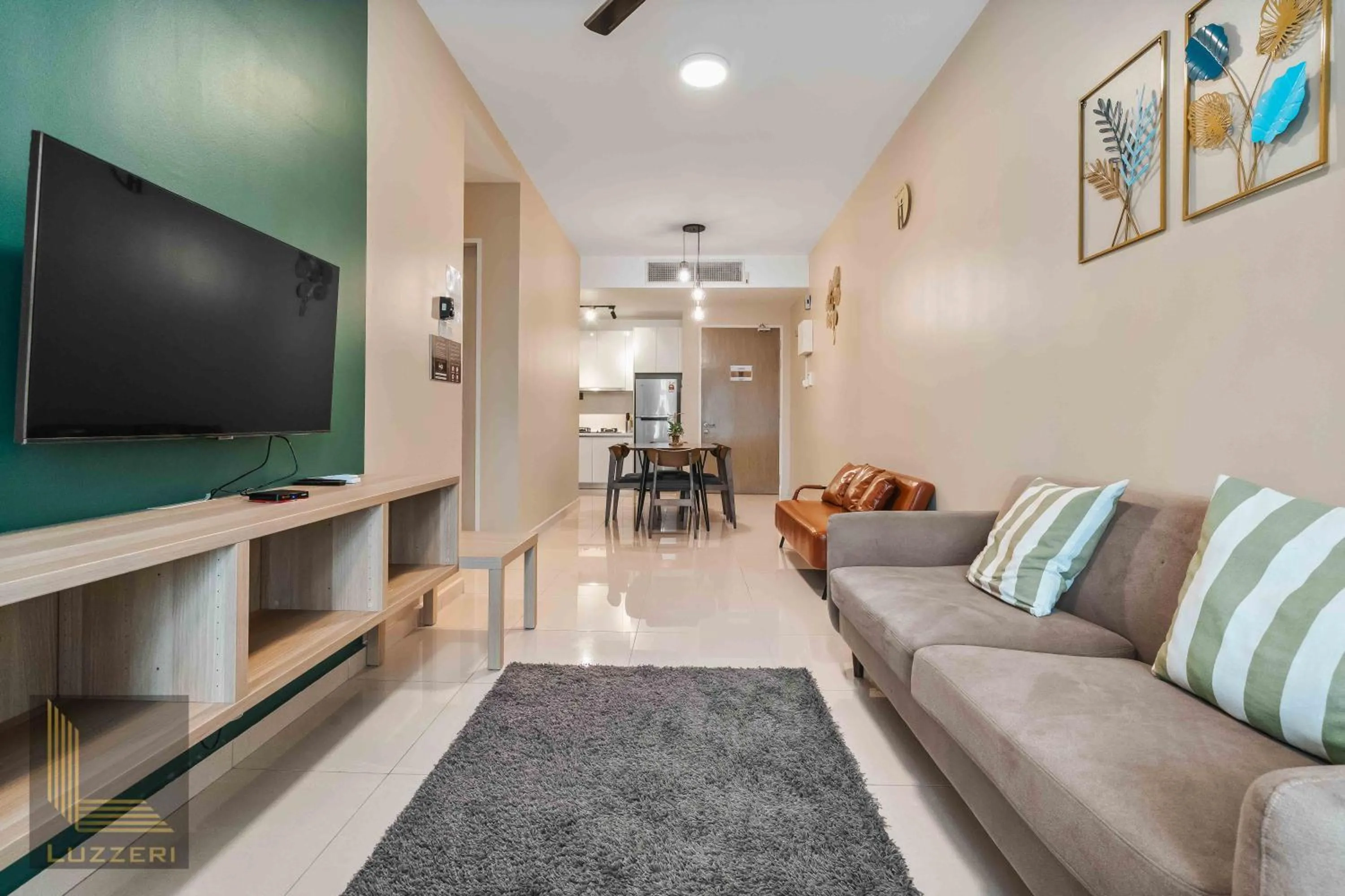 Living room in Legasi Kampung Baru Guesthouse