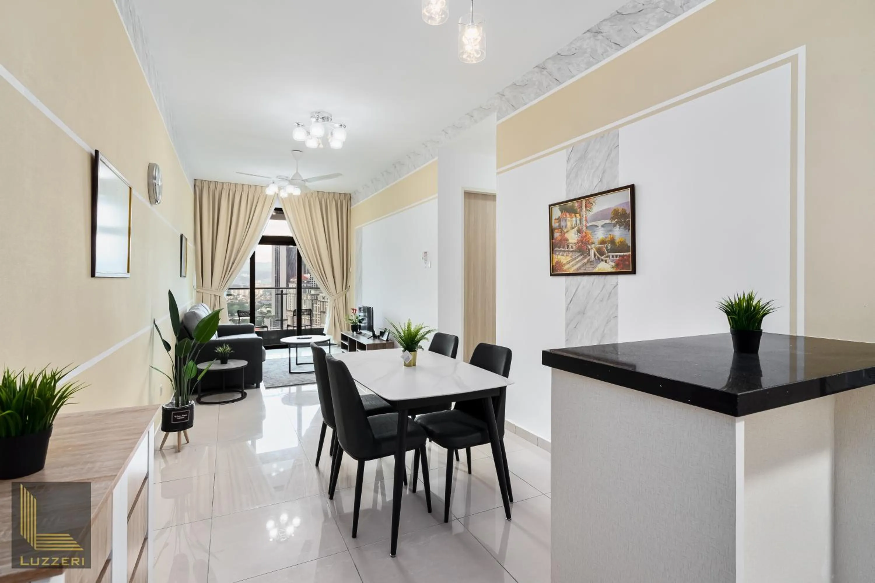 Living room in Legasi Kampung Baru Guesthouse