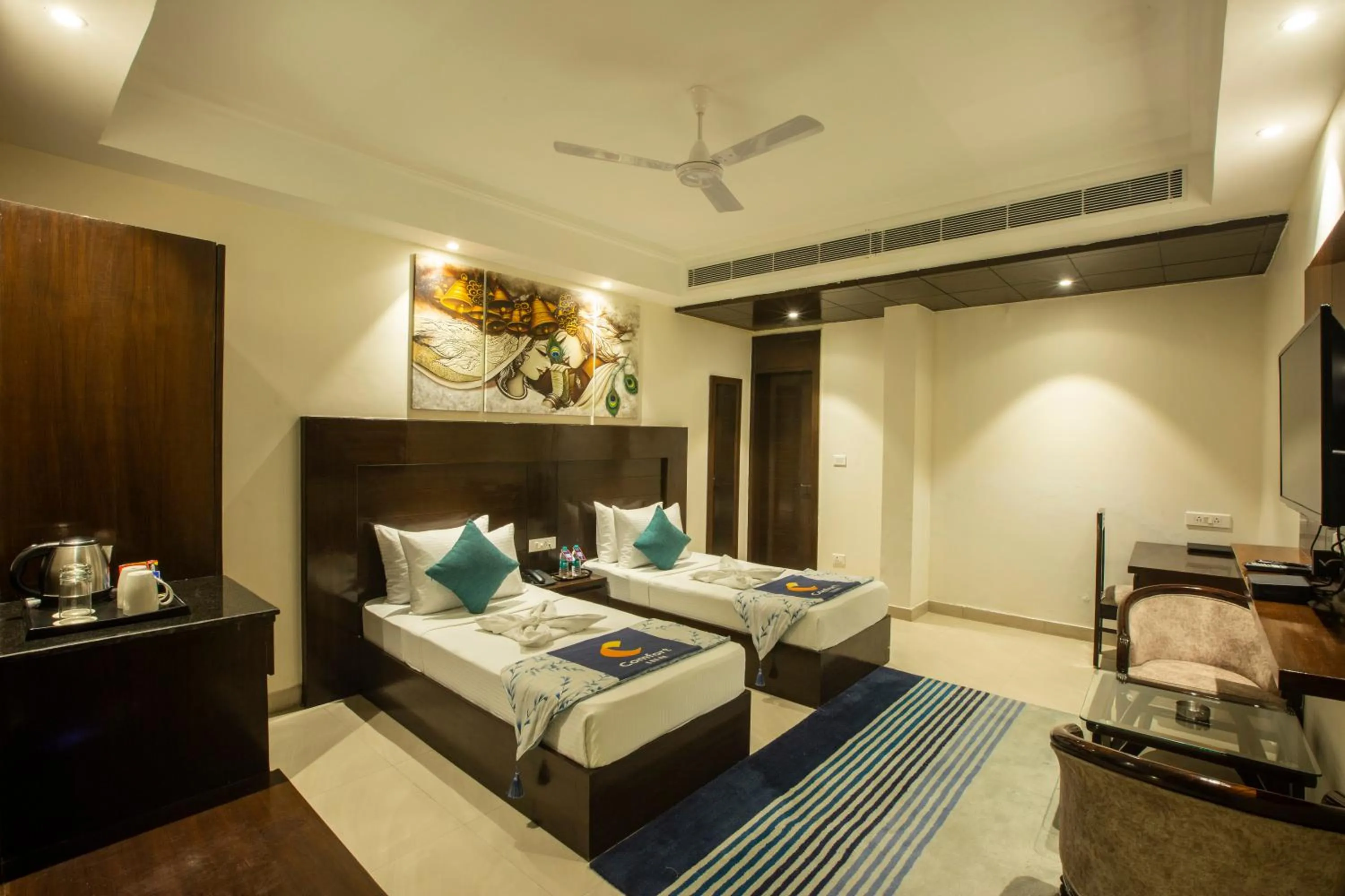 Bed in INDE Reva Resorts Rishhikesh