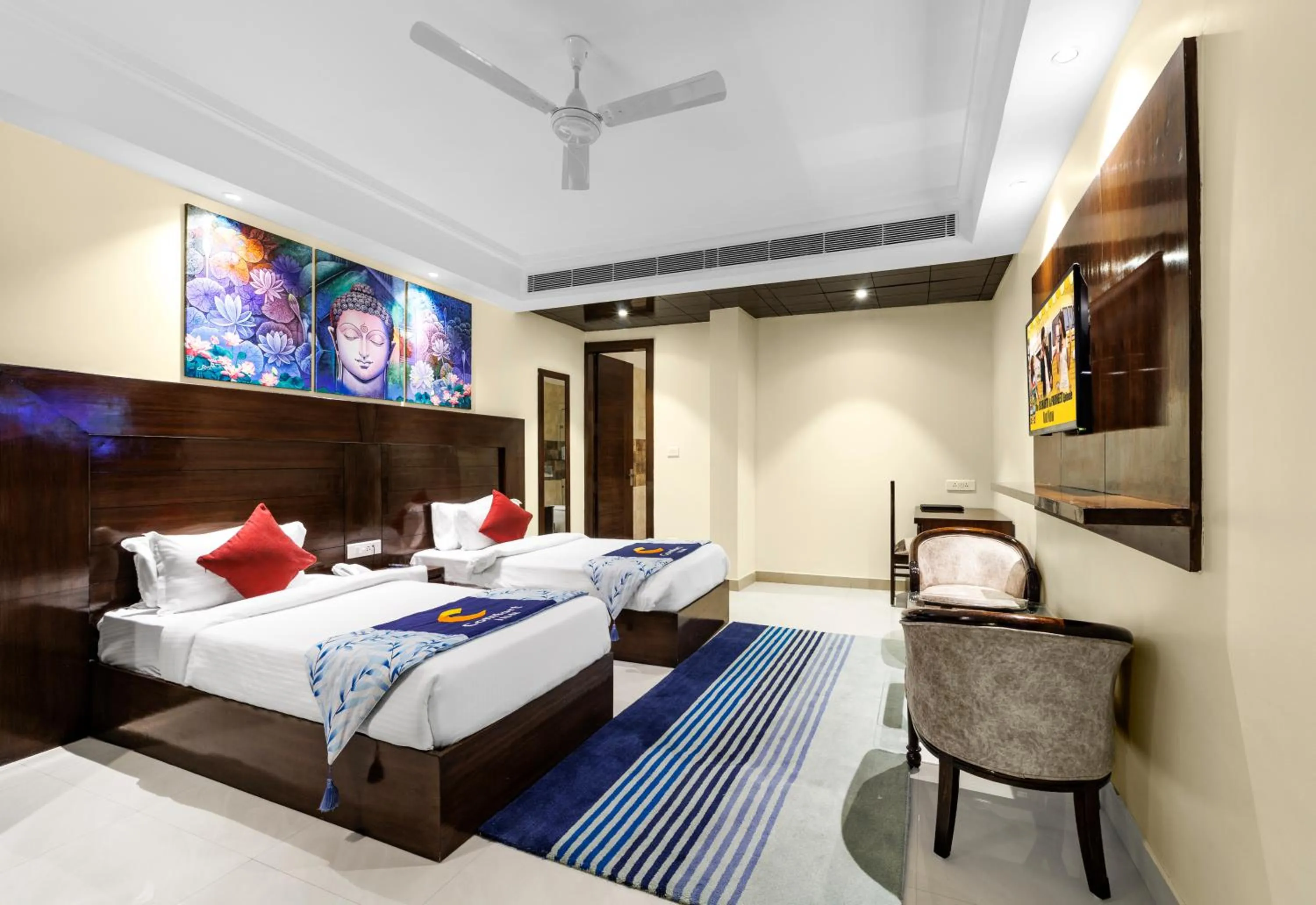 Bed in INDE Reva Resorts Rishhikesh