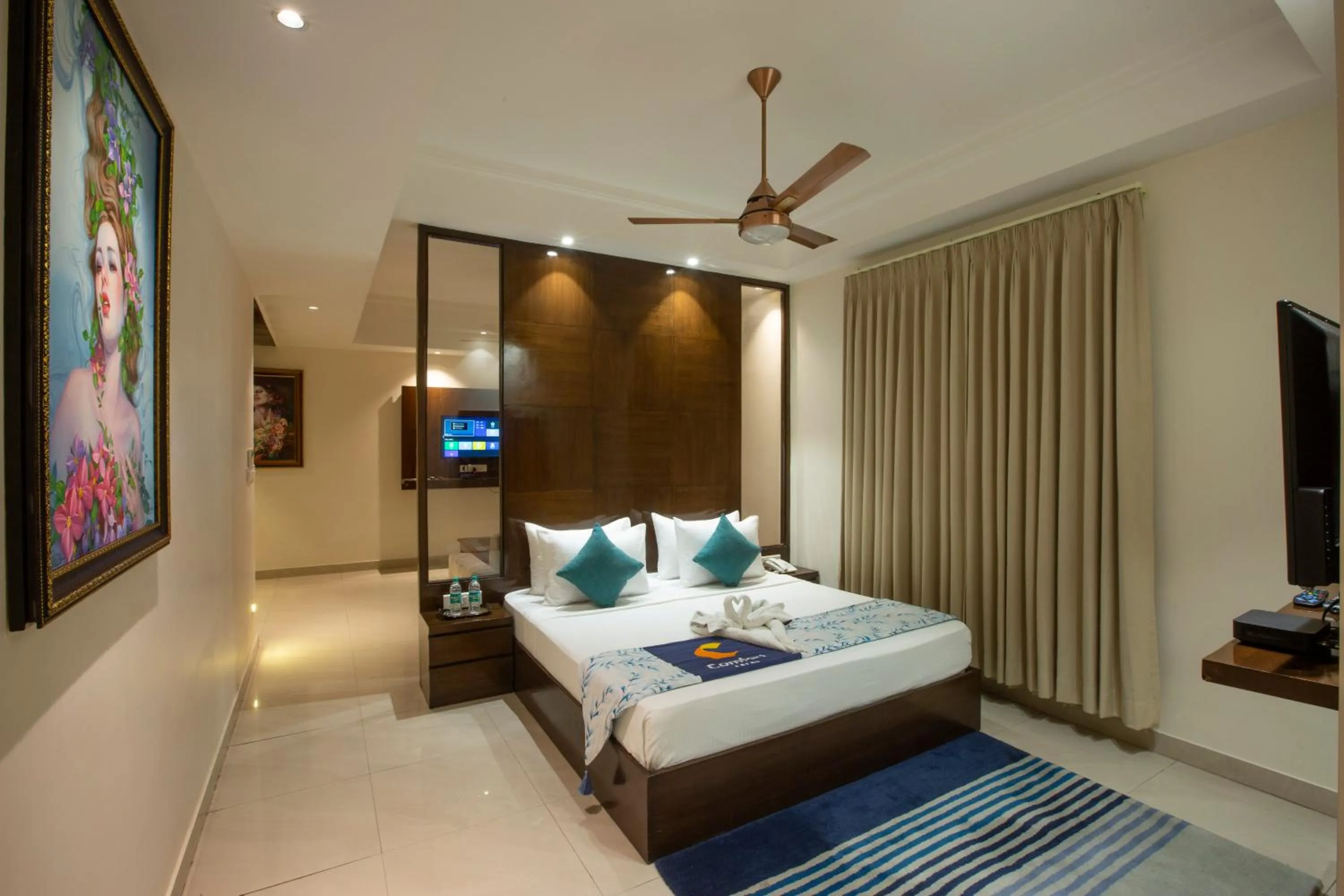 Bed in INDE Reva Resorts Rishhikesh