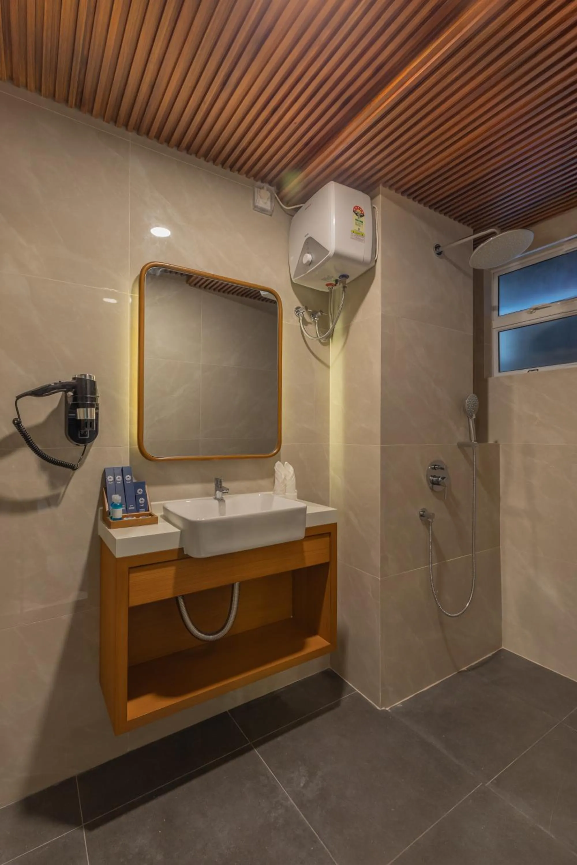 Bathroom in UMET Seaview Hotel with Free Airport Pick up and Drop T&C Apply