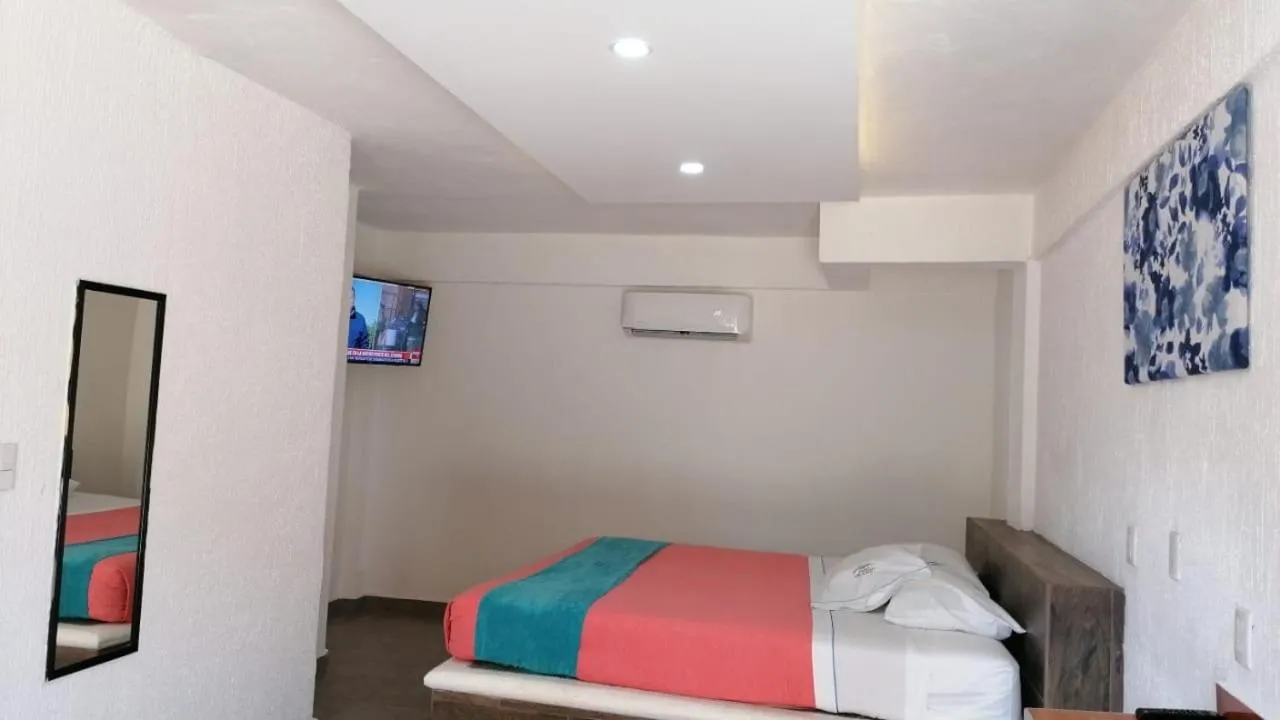 Bed in Hotel San Carlos Yautepec
