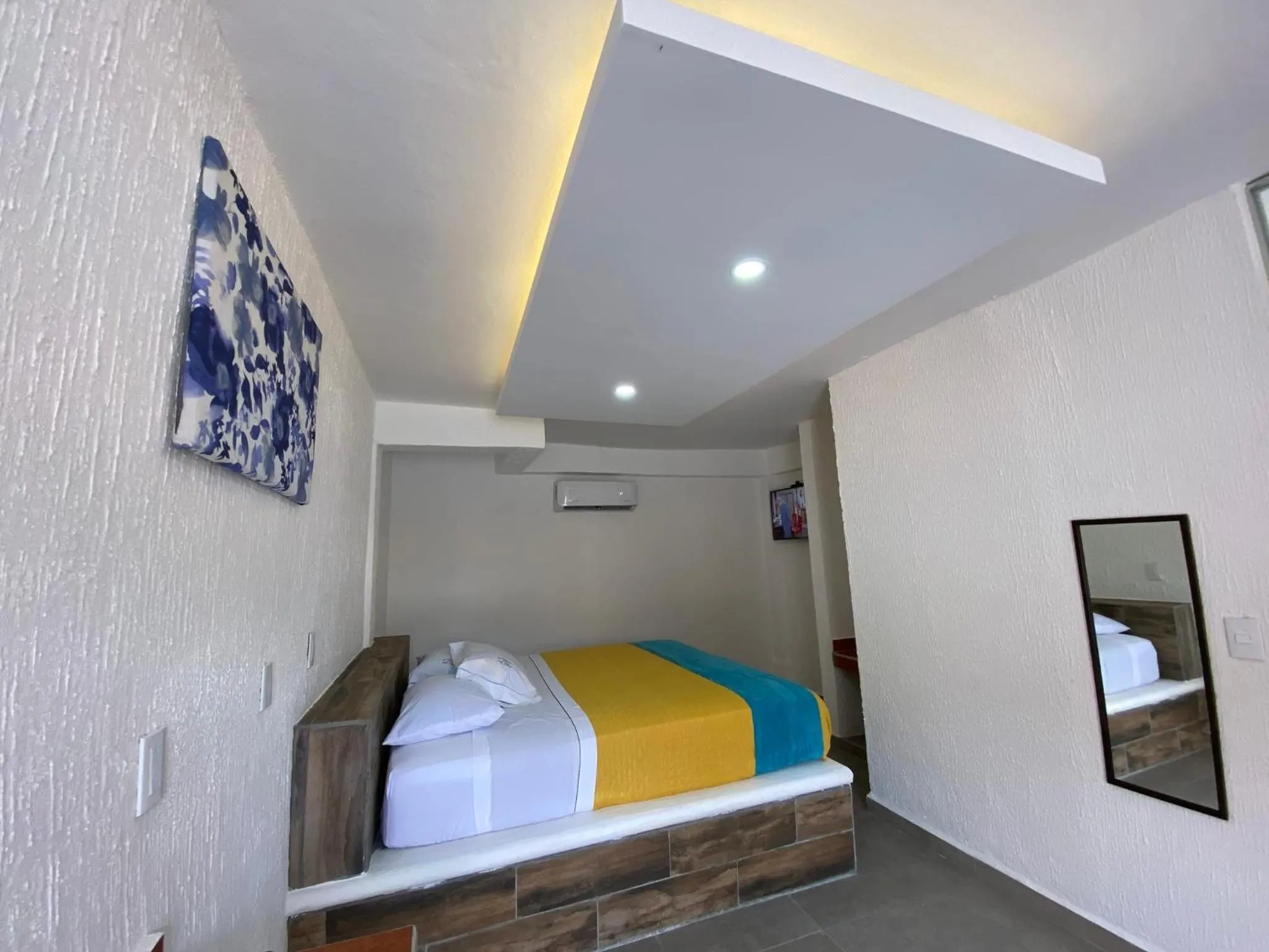 Bed in Hotel San Carlos Yautepec