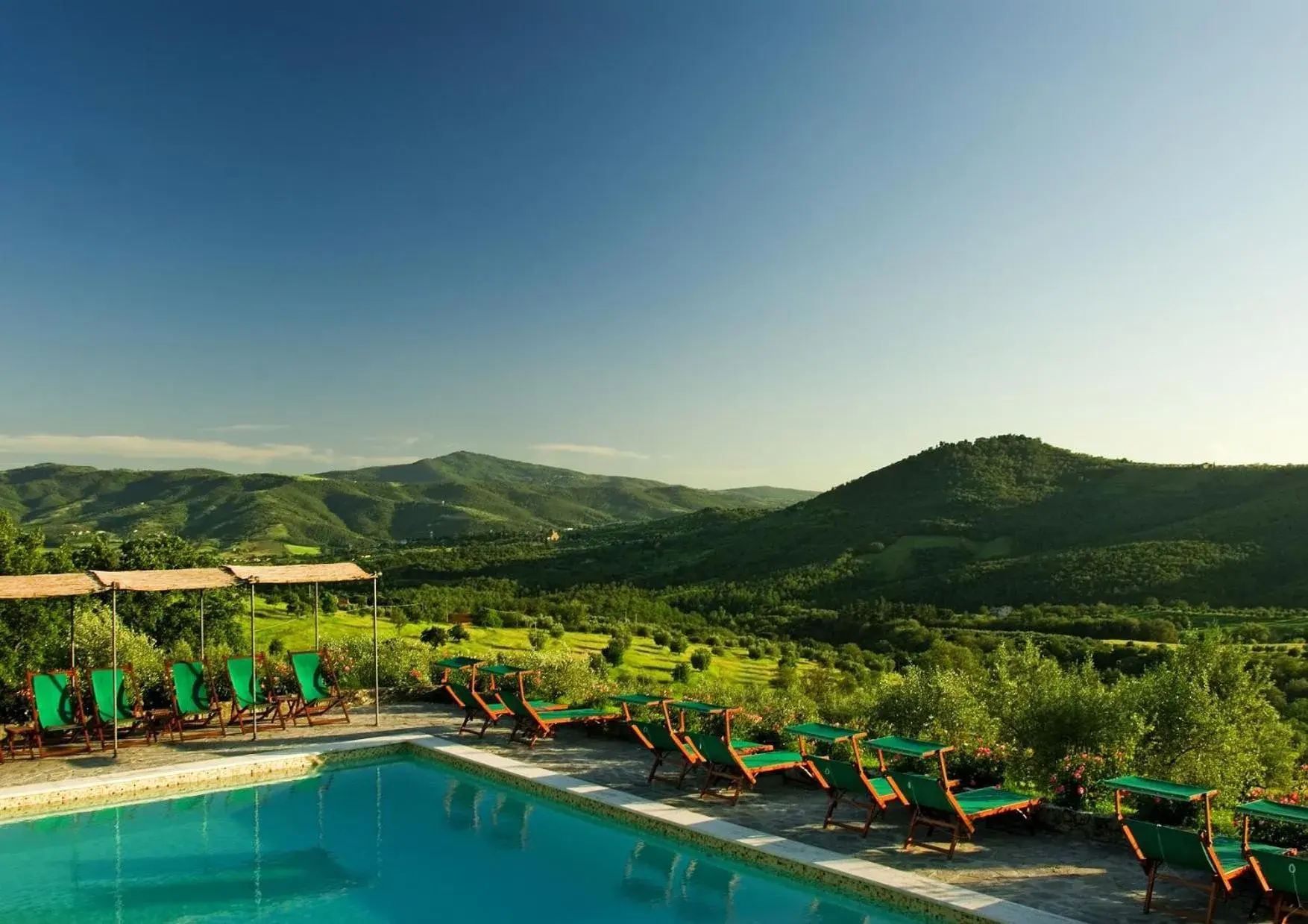 Pool view in Relais Villa Monte Solare Wellness & SPA Pool view in Relais Villa Monte Solare Wellness & SPA