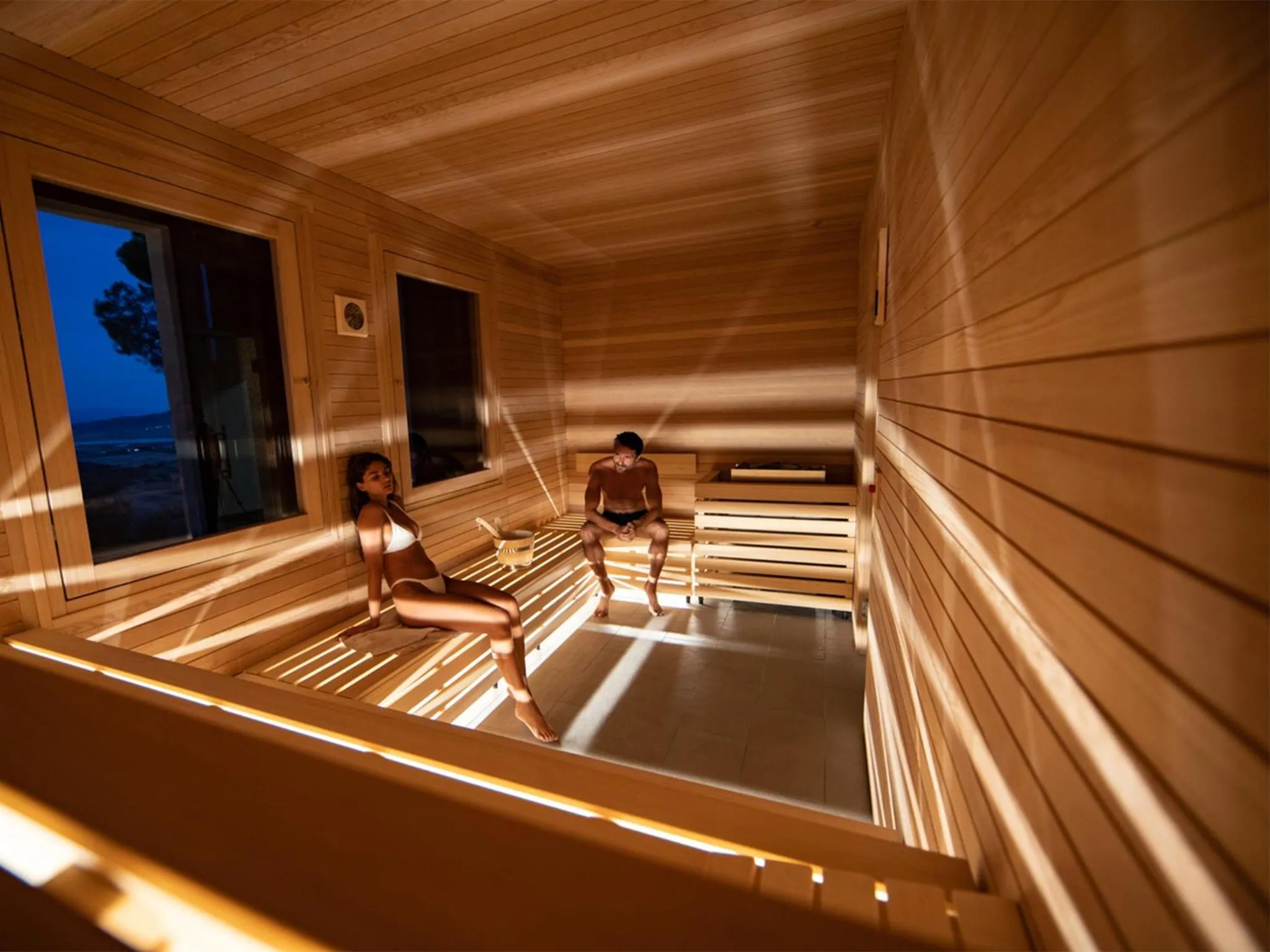 Sauna in Relais Villa Monte Solare Wellness & SPA