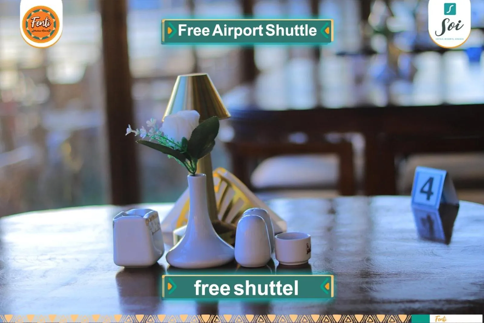 Logo/Certificate/Sign in Fenti Nubian Resort