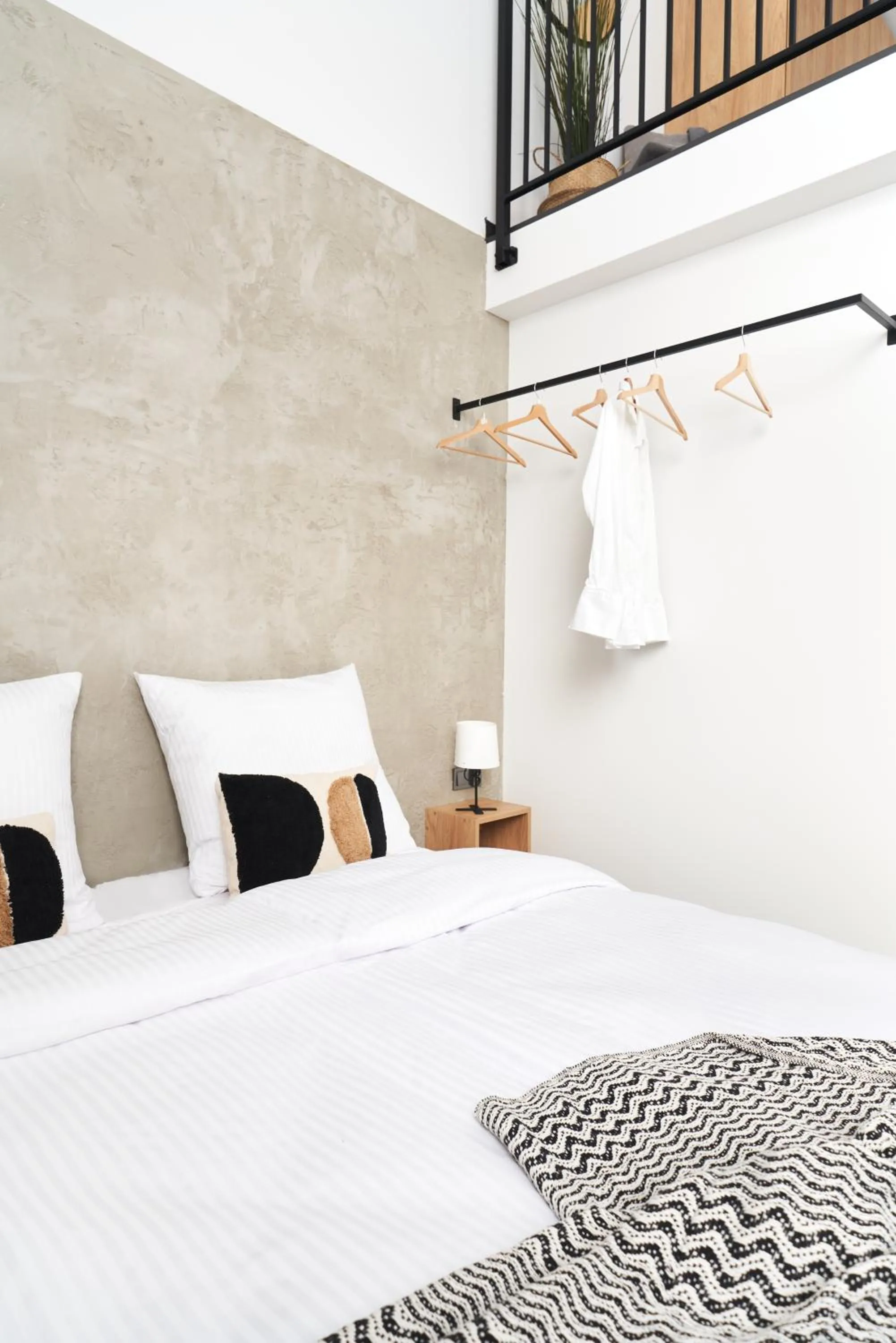 Bed in Na Fursie Apartments & Rooms