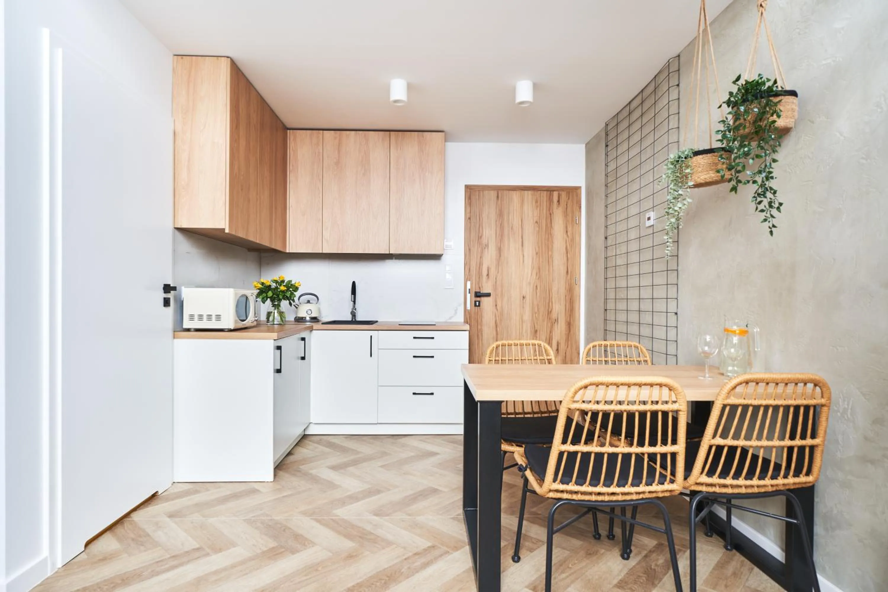 Kitchen or kitchenette in Na Fursie Apartments & Rooms