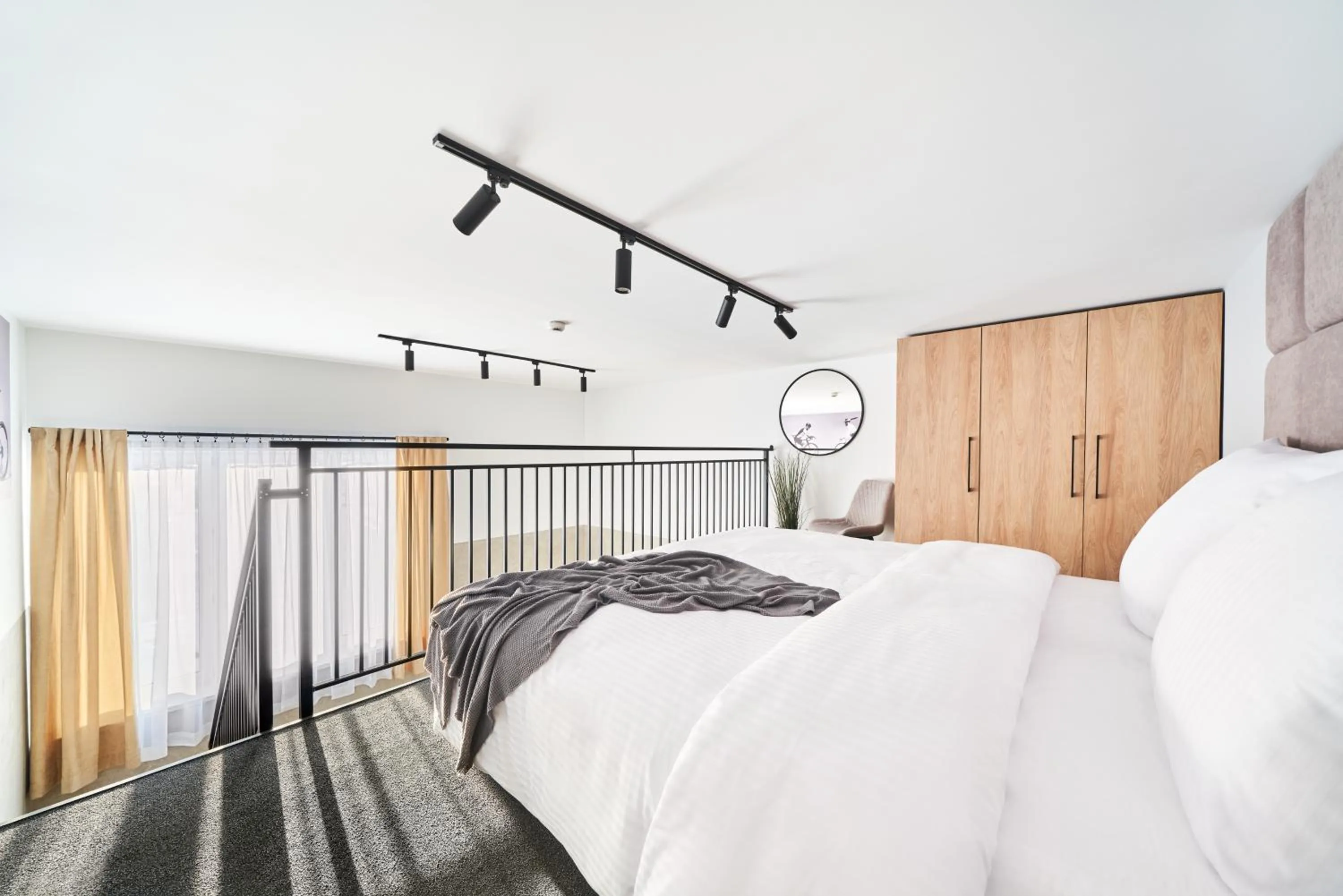 Bed in Na Fursie Apartments & Rooms