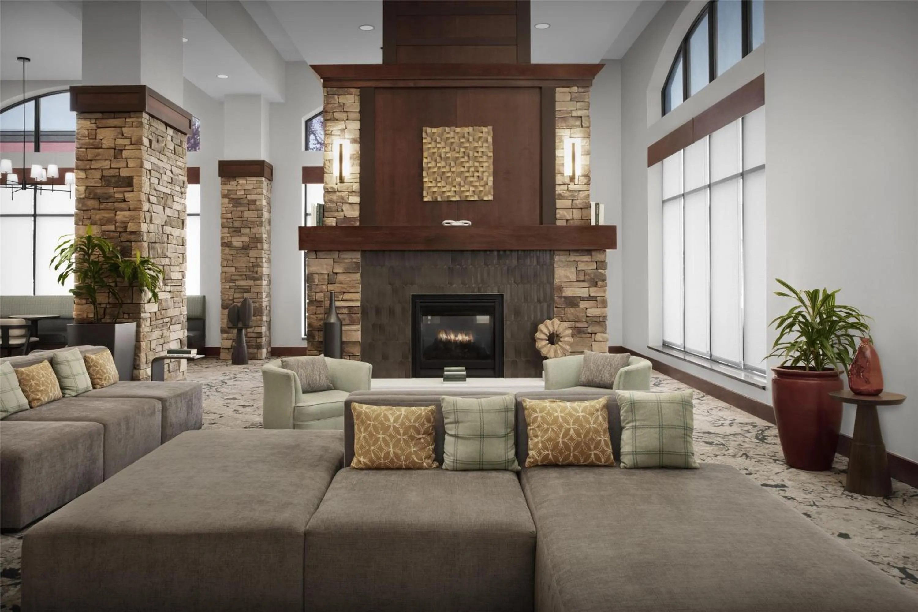 Lobby or reception in Hilton Garden Inn Oklahoma City/Bricktown