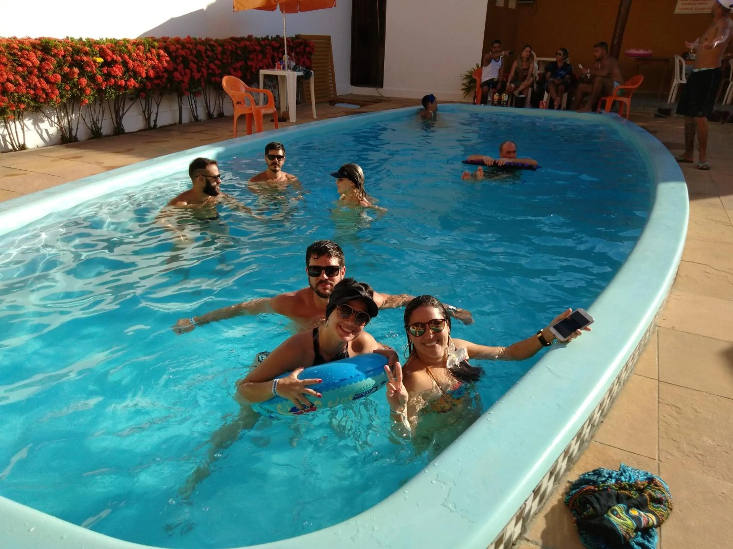 Swimming pool in Pousada Recanto Lagoa Azul