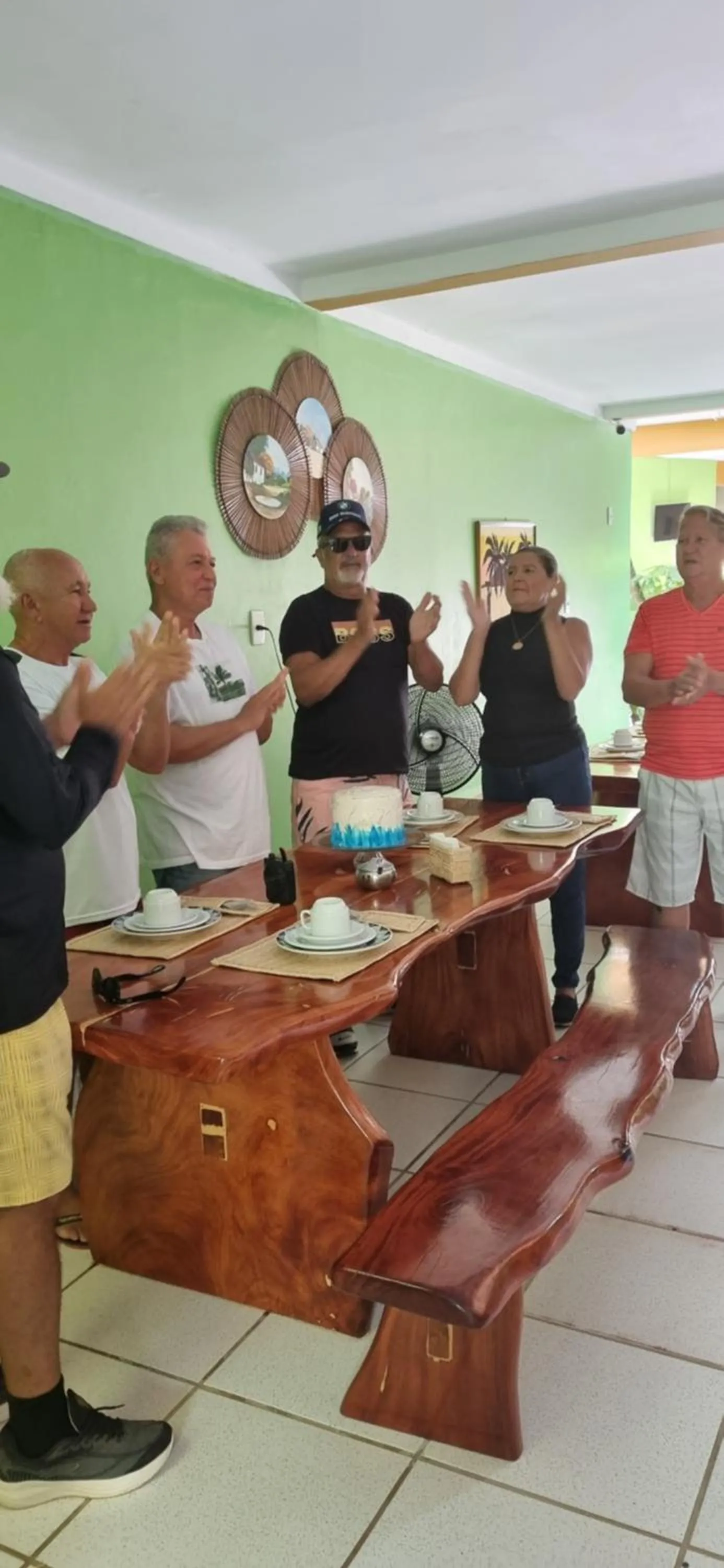 group of guests in Pousada Recanto Lagoa Azul