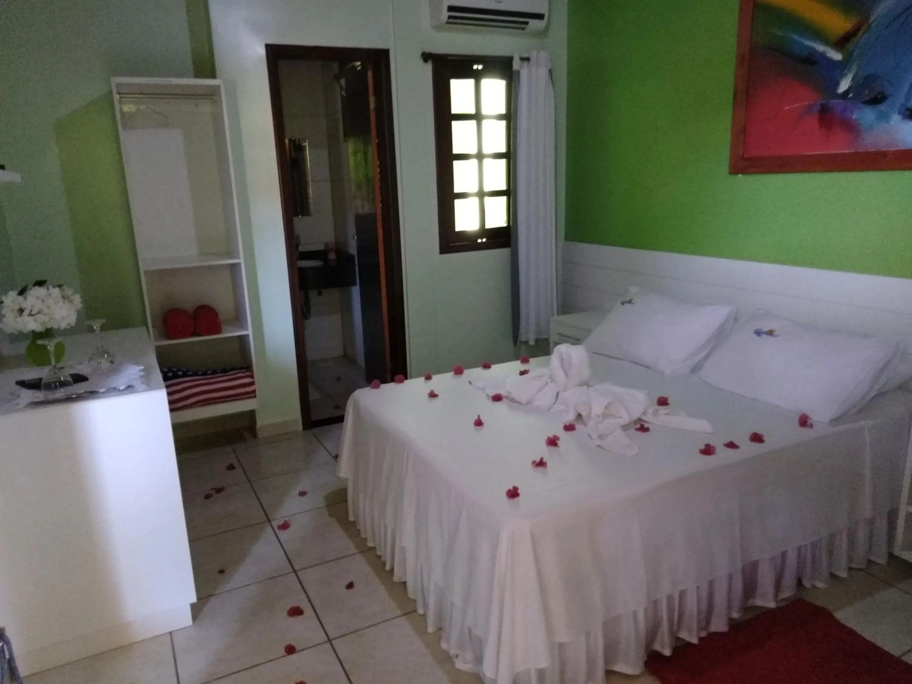 Decorative detail, Bed in Pousada Recanto Lagoa Azul