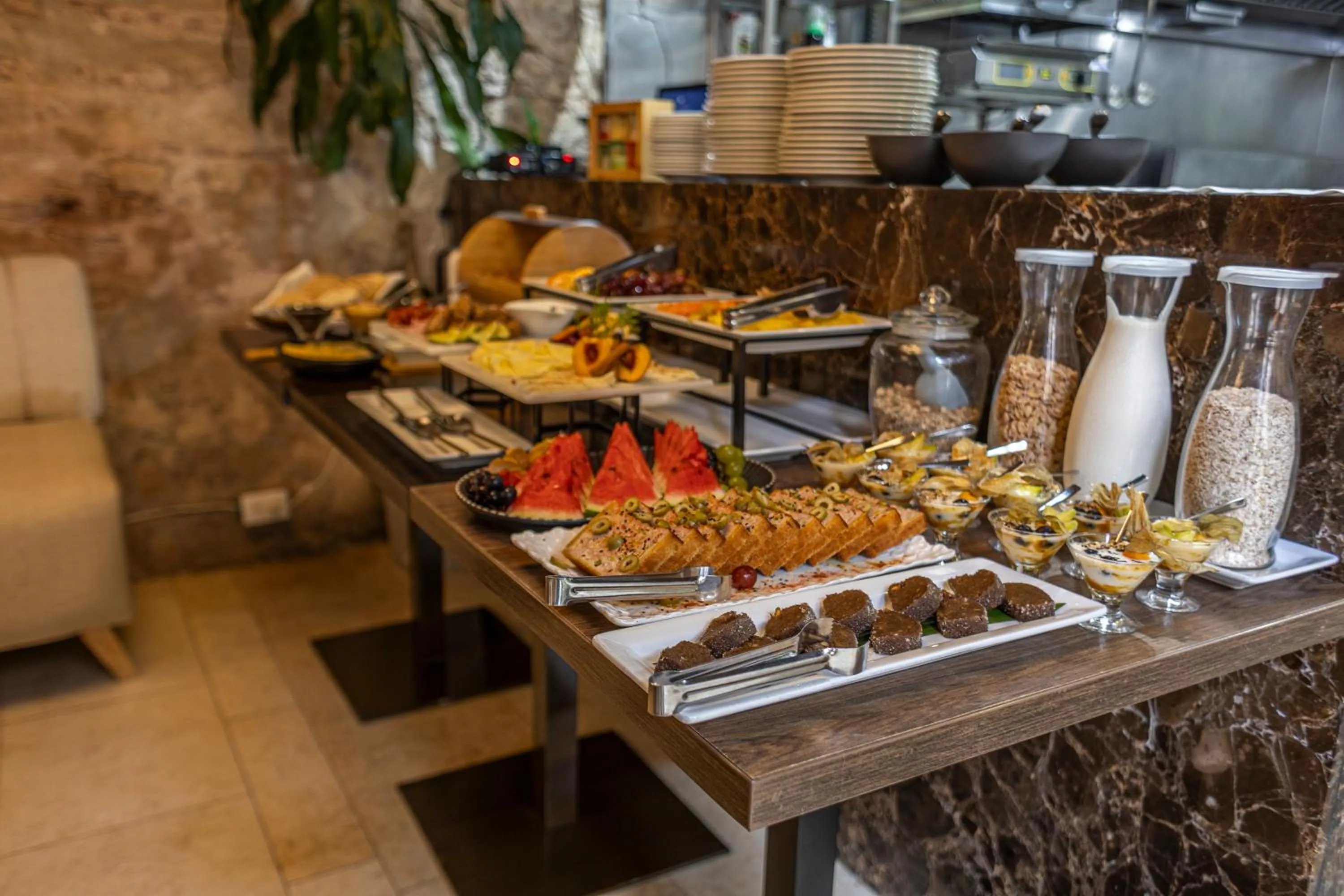 Buffet breakfast in Ananda Hotel Boutique