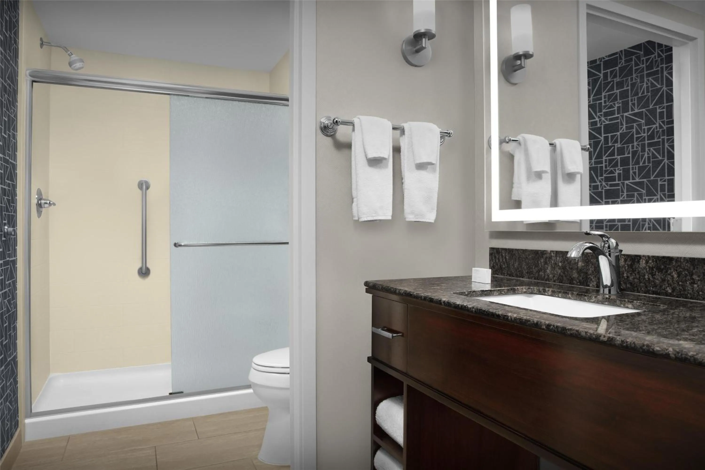 Bathroom in Homewood Suites by Hilton Oklahoma City-Bricktown