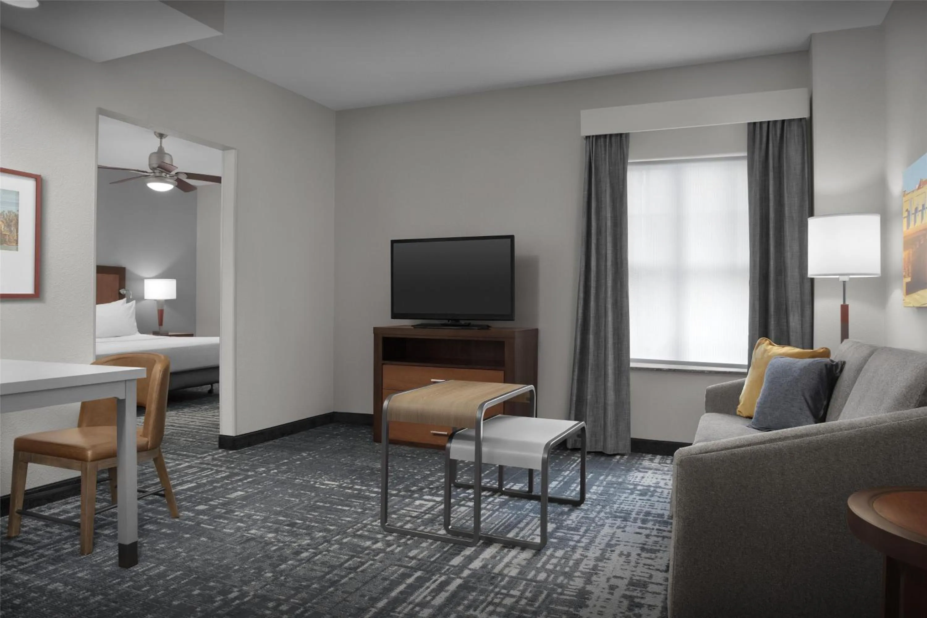 Living room in Homewood Suites by Hilton Oklahoma City-Bricktown