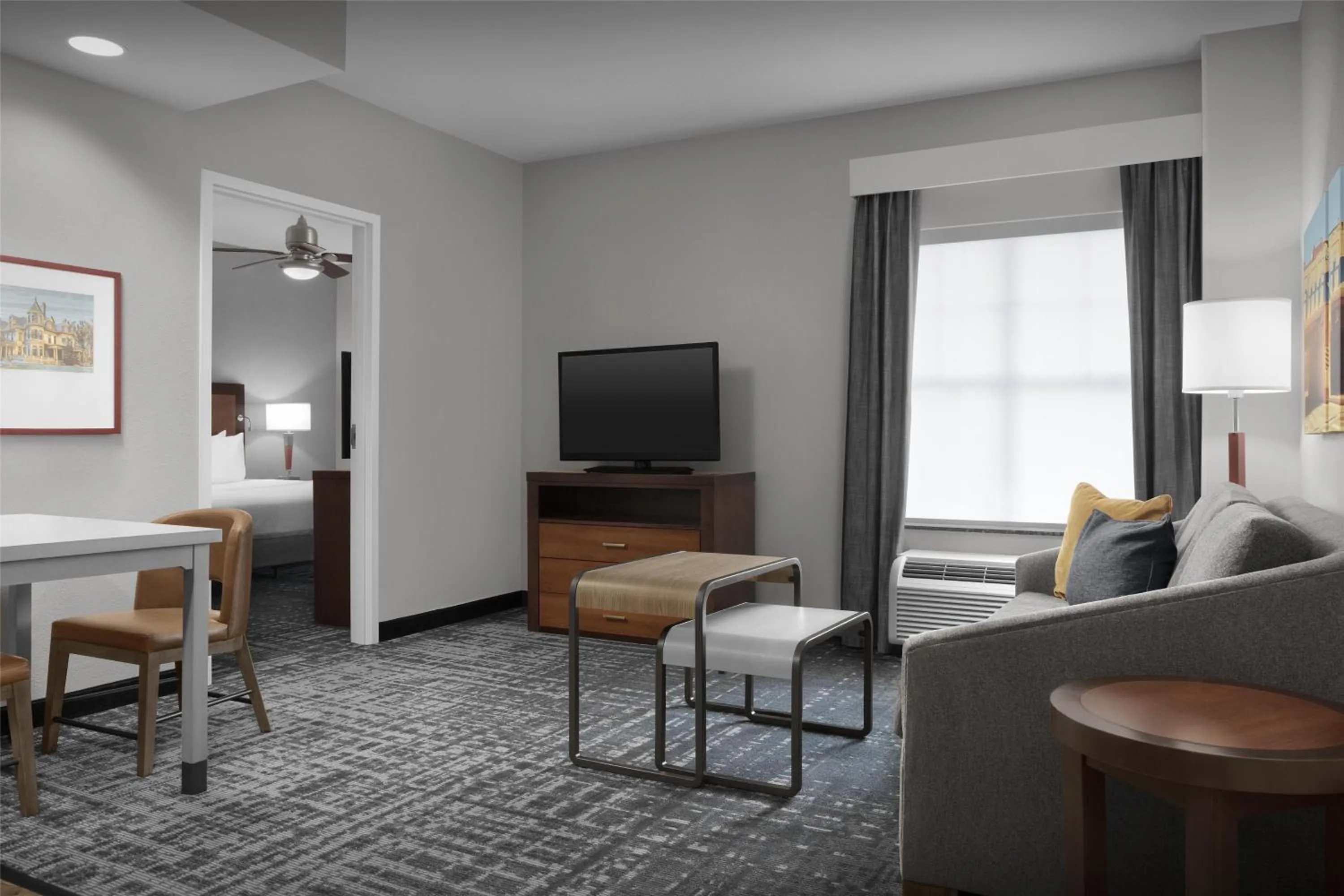 Living room in Homewood Suites by Hilton Oklahoma City-Bricktown