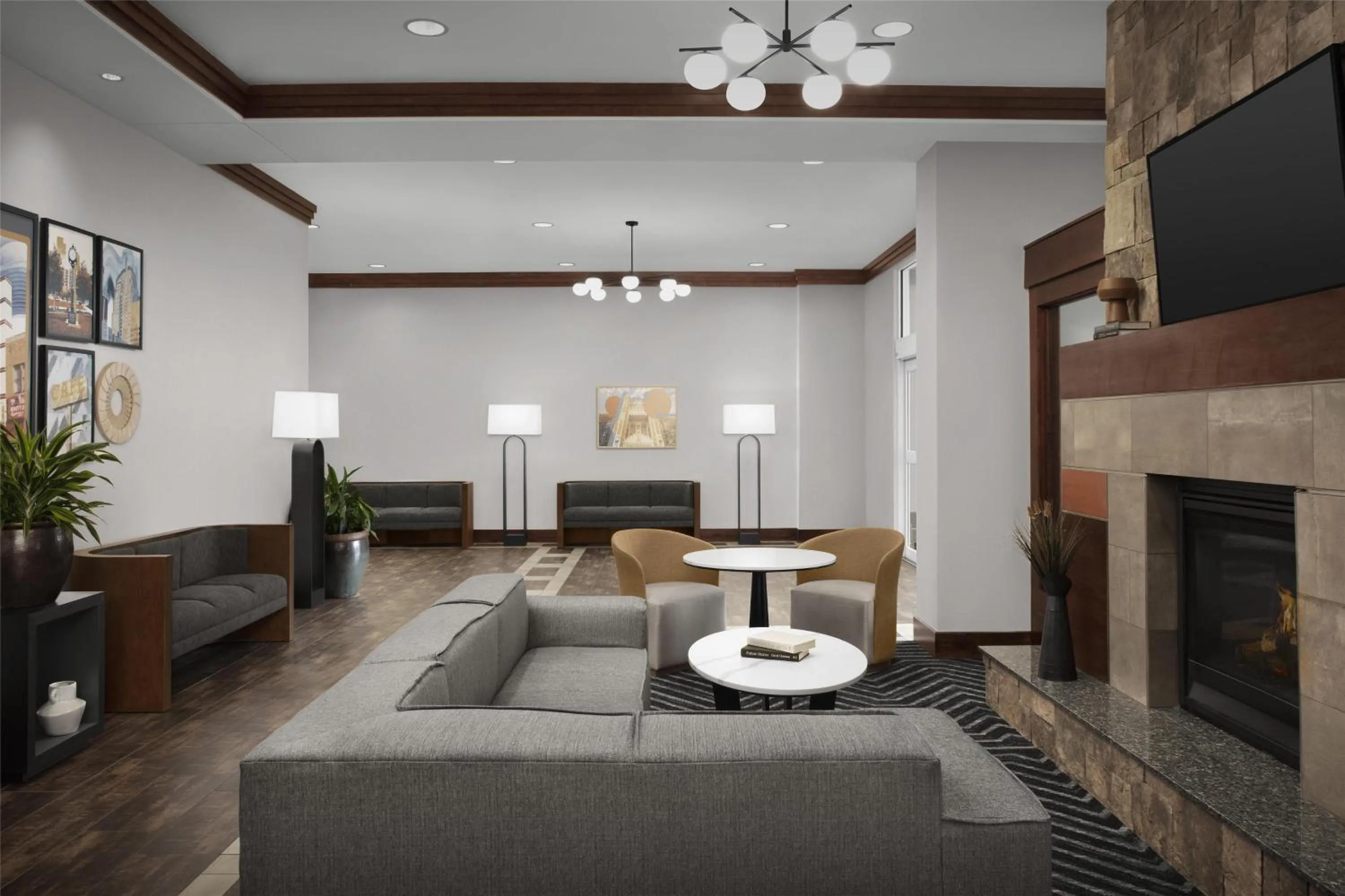 Lobby or reception in Homewood Suites by Hilton Oklahoma City-Bricktown