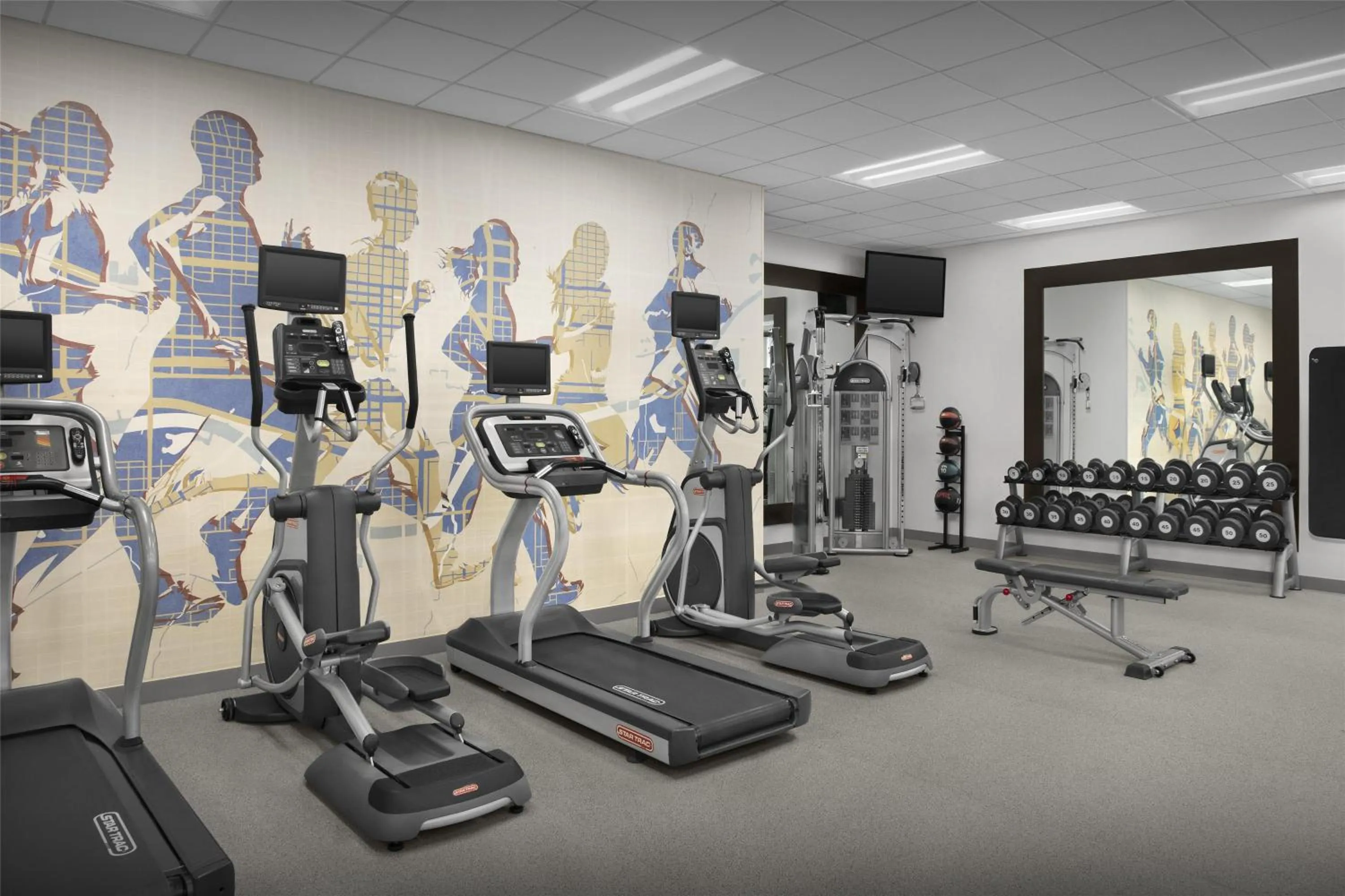 Fitness centre/facilities in Homewood Suites by Hilton Oklahoma City-Bricktown