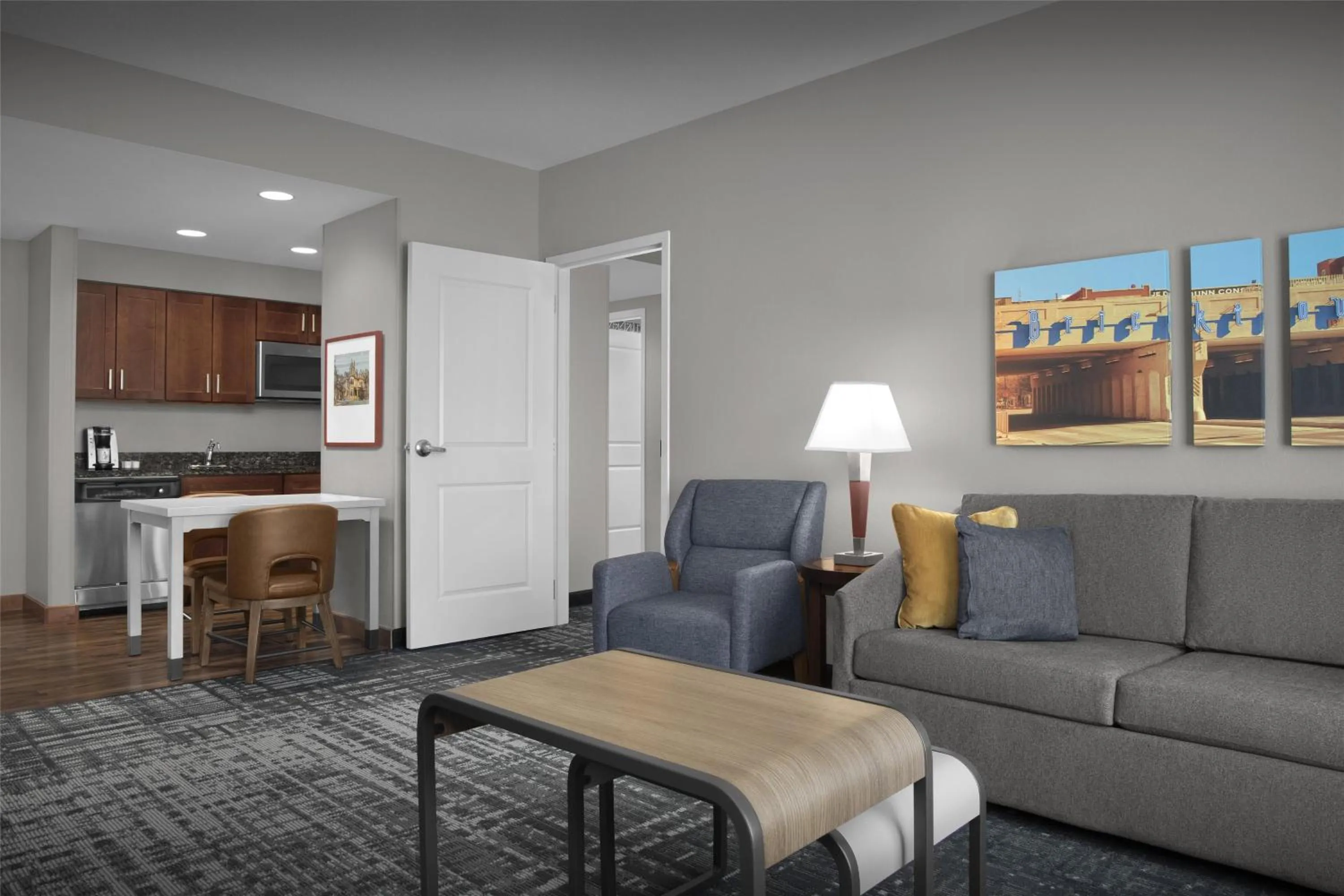 Living room in Homewood Suites by Hilton Oklahoma City-Bricktown