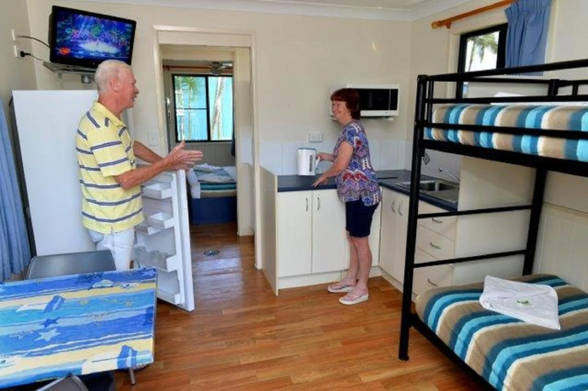 Kitchen or kitchenette in Coral Coast Tourist Park
