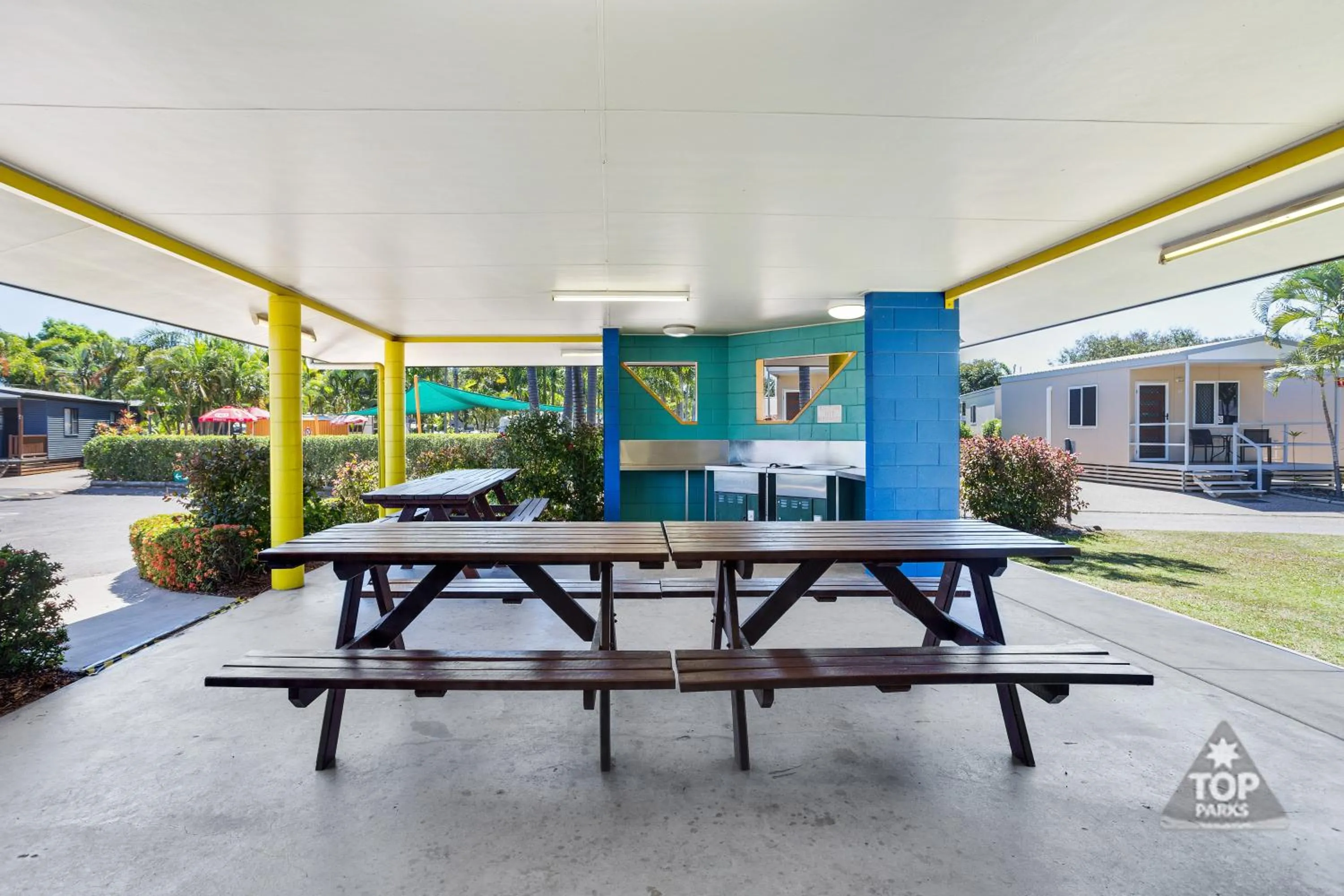 BBQ facilities in Coral Coast Tourist Park