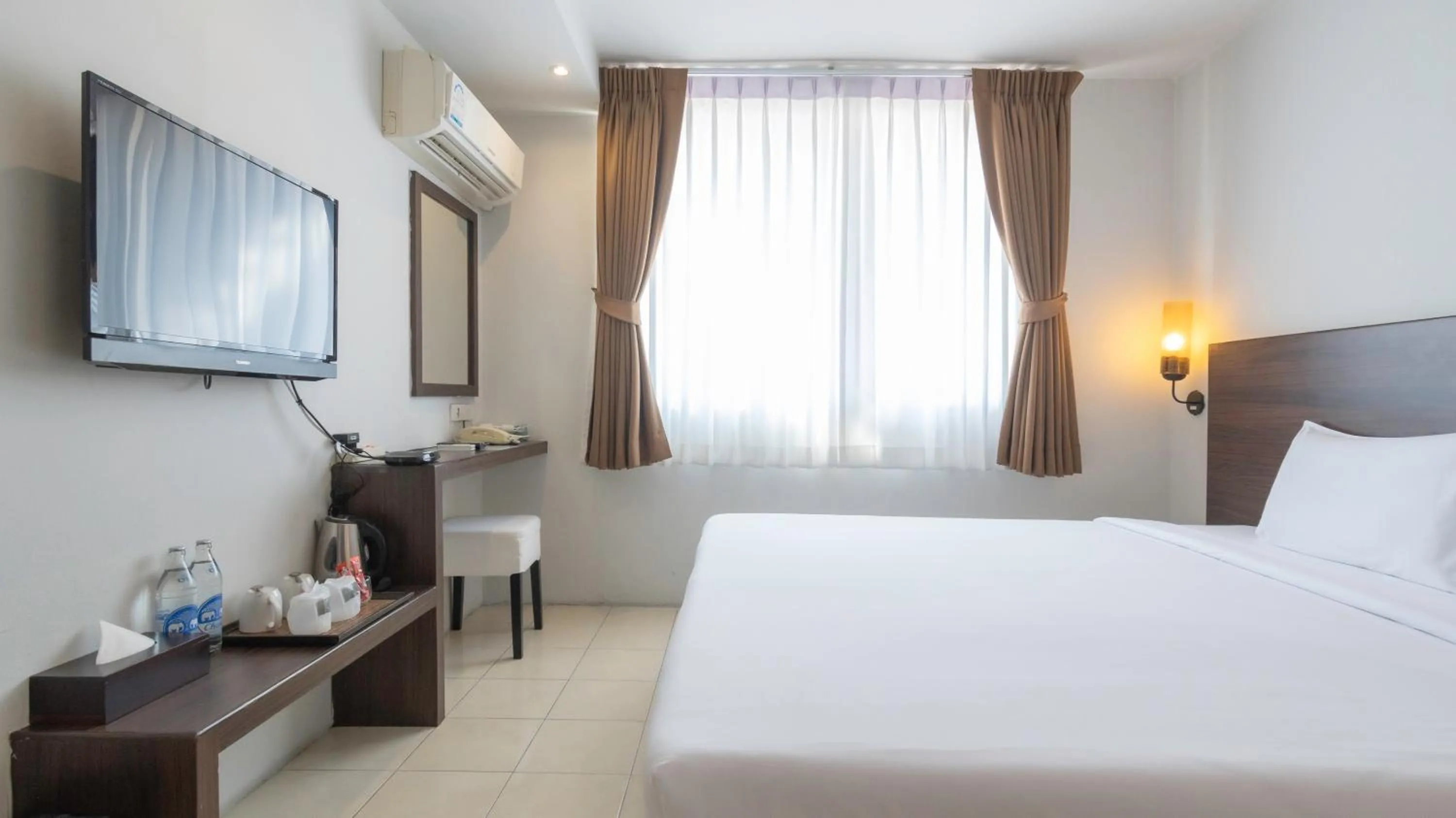 Bed in Pas Cher Hotel de Bangkok