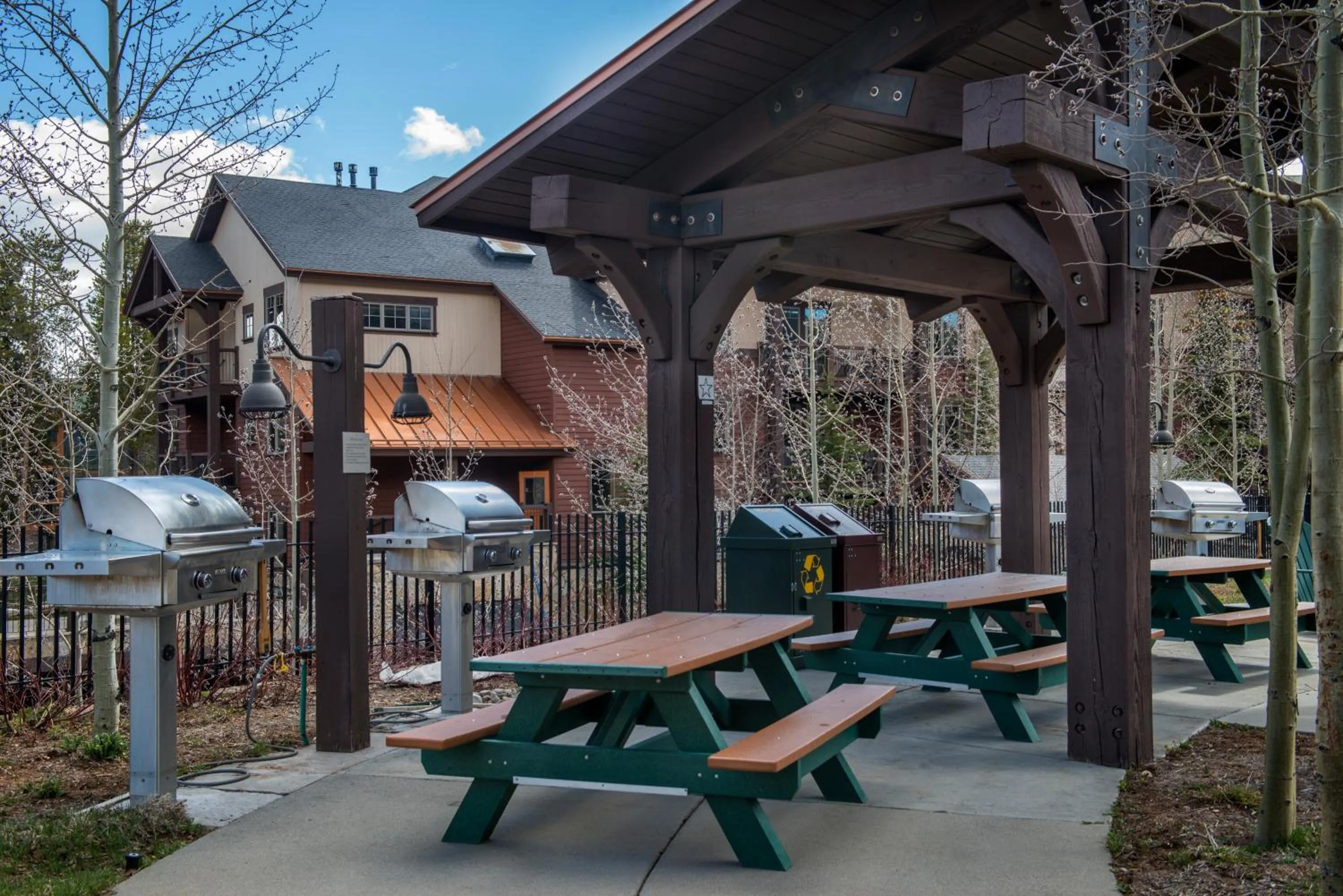 BBQ facilities in Grand Timber Lodge