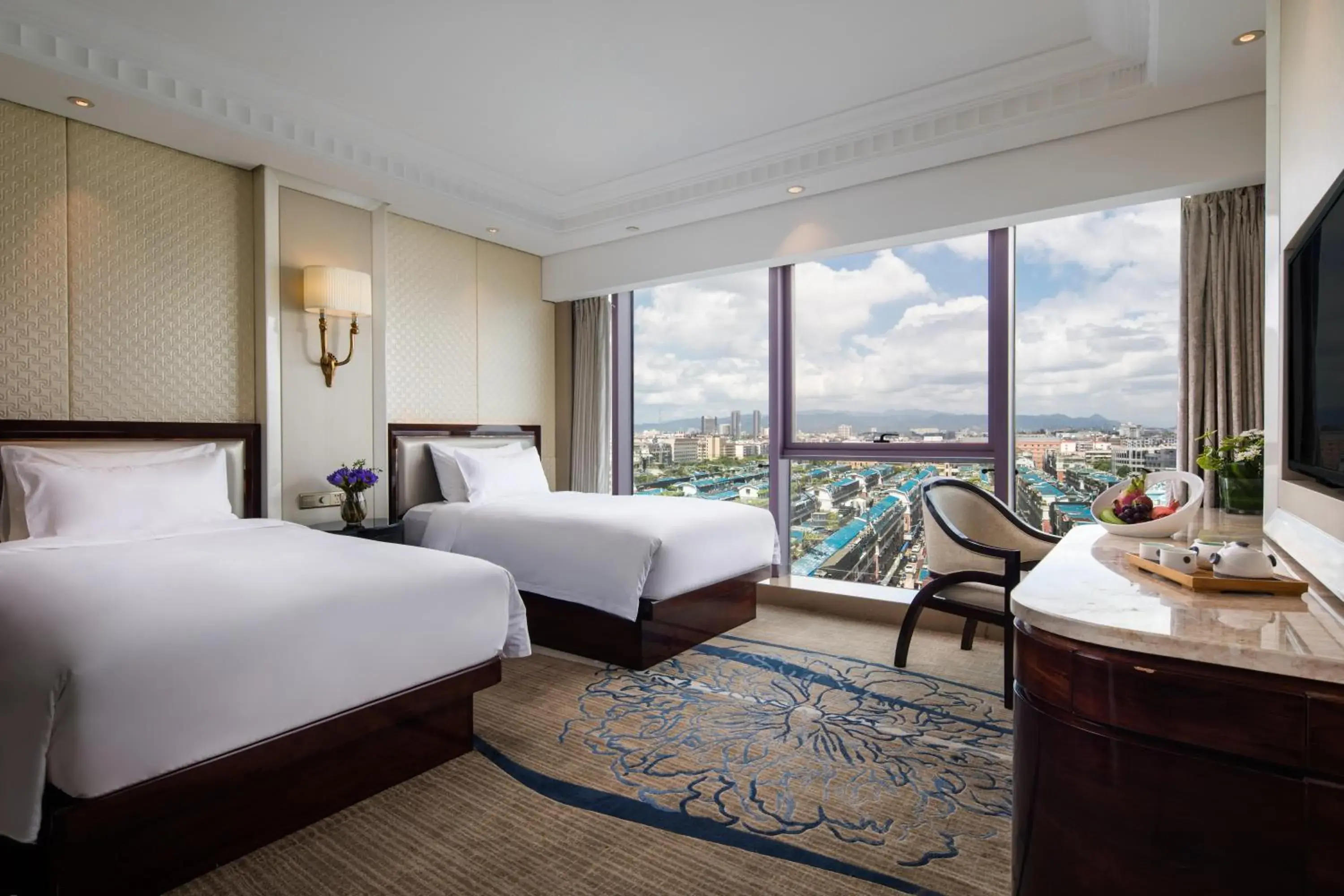 City view, Bed in Kasion International Hotel Yiwu City view, Bed in Kasion International Hotel Yiwu