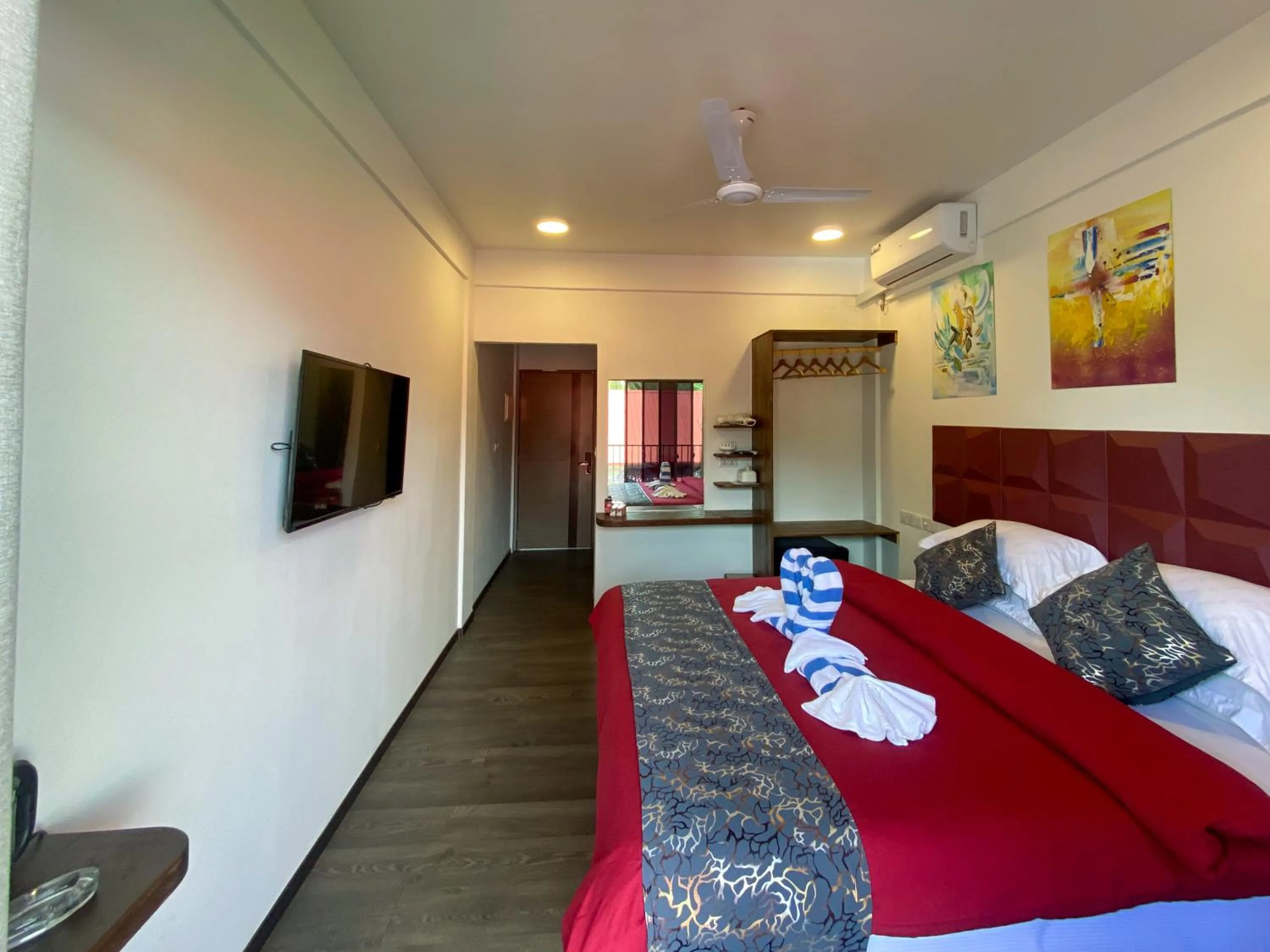 Bedroom, Bed in chillax Thoddoo